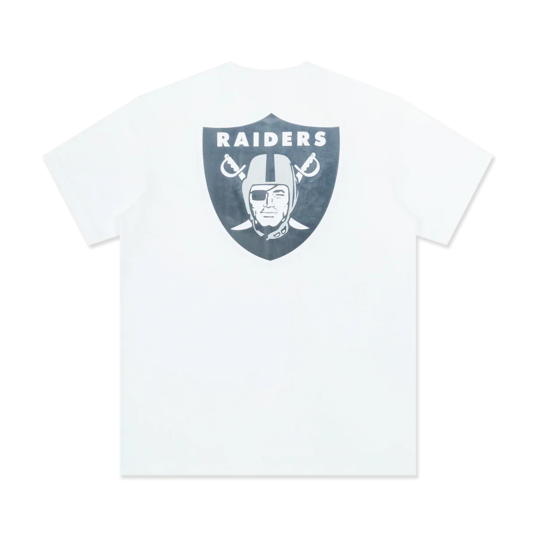 Las Vegas Raiders White Short Sleeve T-Shirt - Image 2