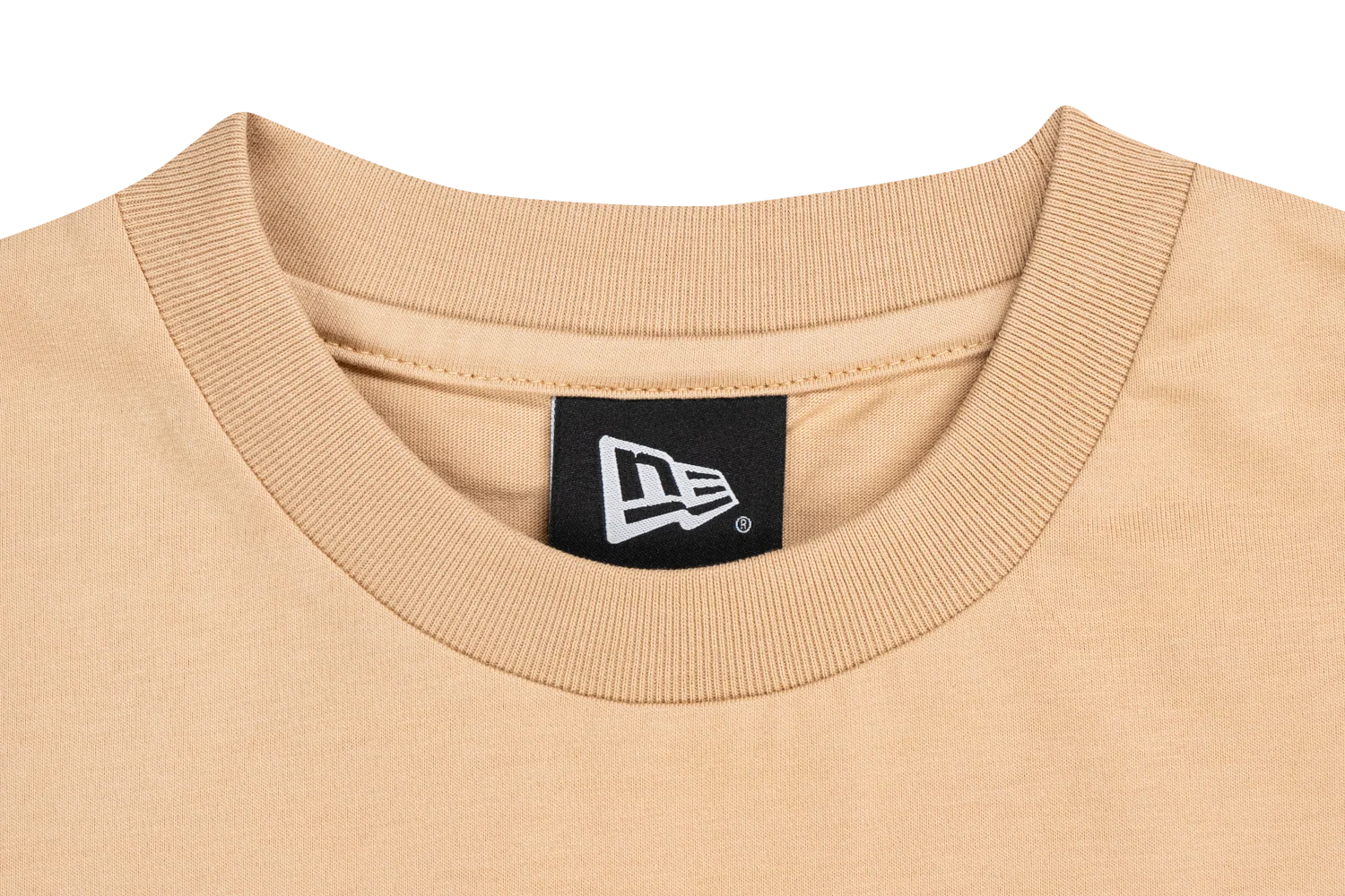 Women New Era Basic Script Oat Milk Short Sleeve Tee Dress - Image 3