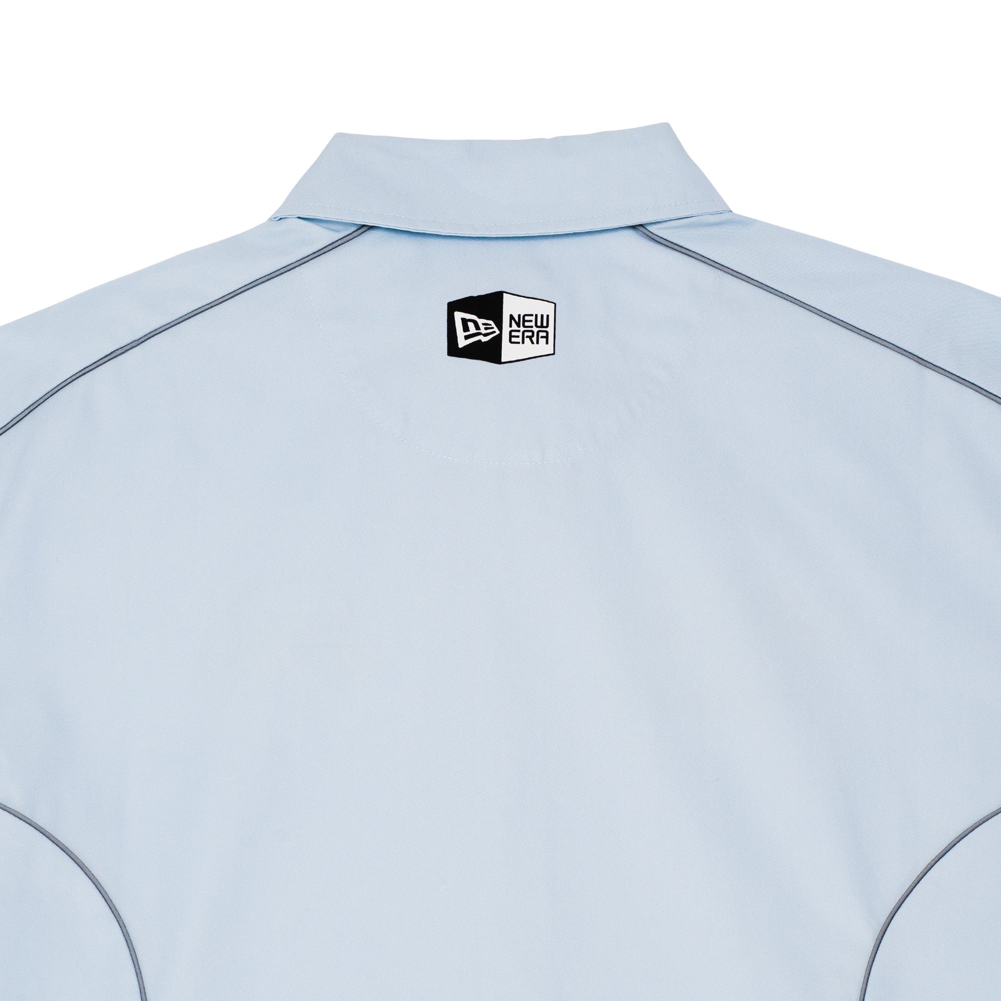 New Era Racing Light Blue Short Sleeve Woven Shirt - Image 4