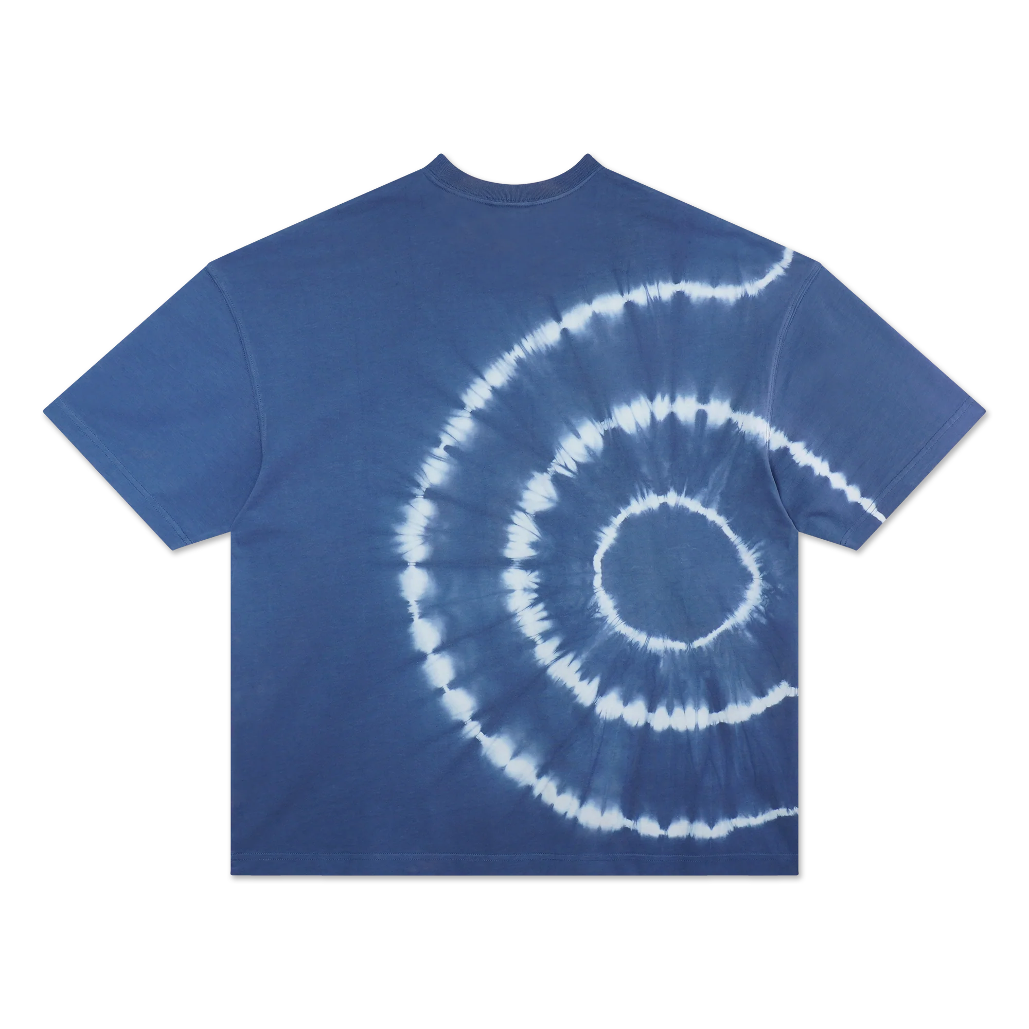 New Era Basic Tie Dyed Muted Indigo Oversized Short Sleeve T-Shirt - Image 2