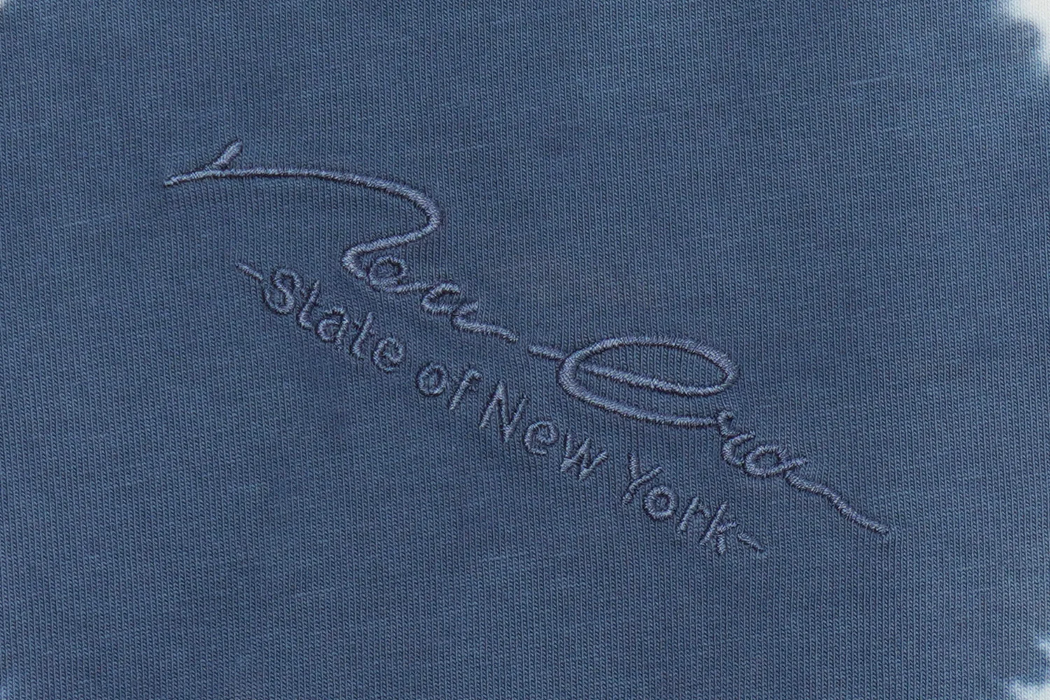 New Era Basic Tie Dyed Muted Indigo Oversized Short Sleeve T-Shirt - Image 5
