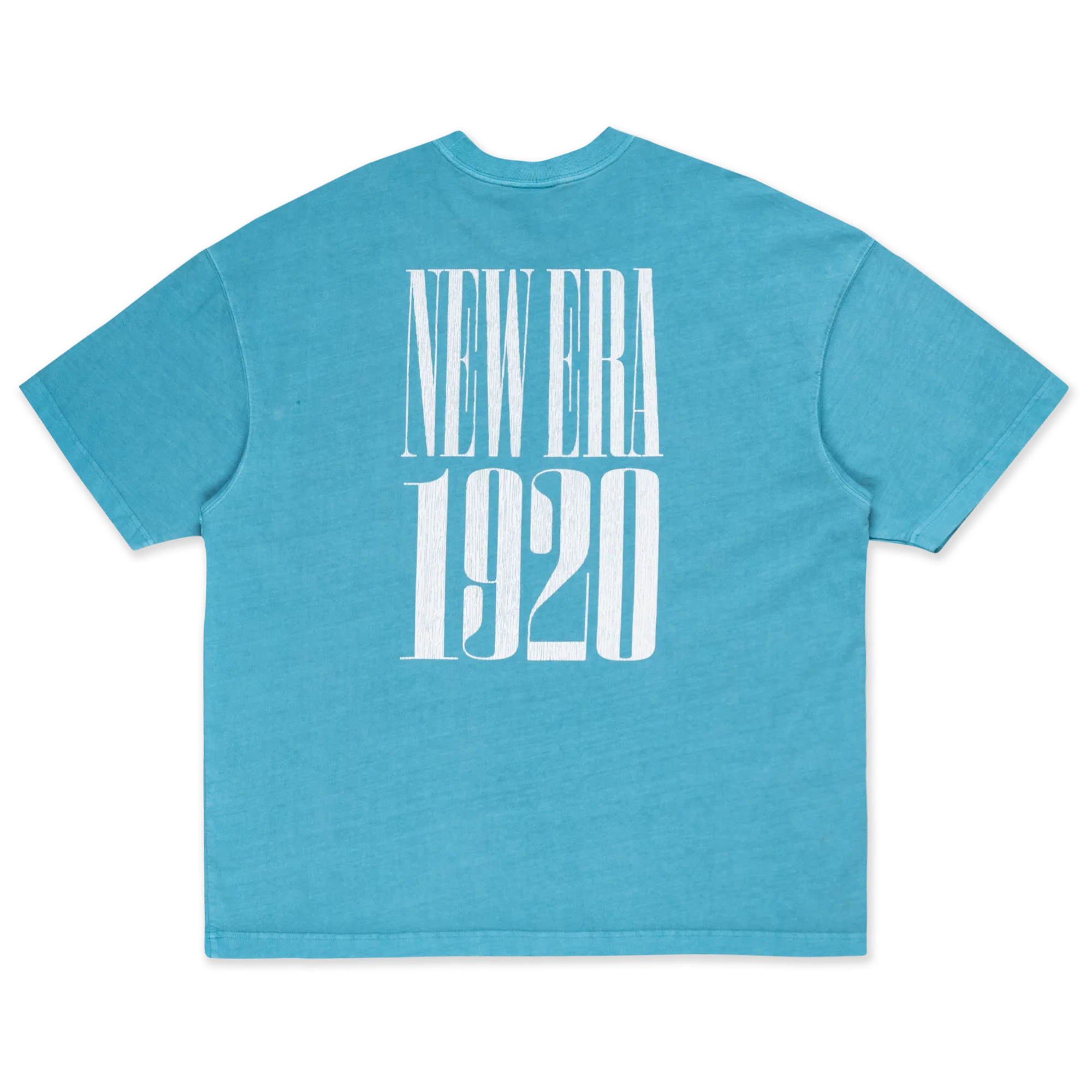 New Era 90S Vibe Washed Blue Foam Oversized Short Sleeve T-Shirt - Image 2