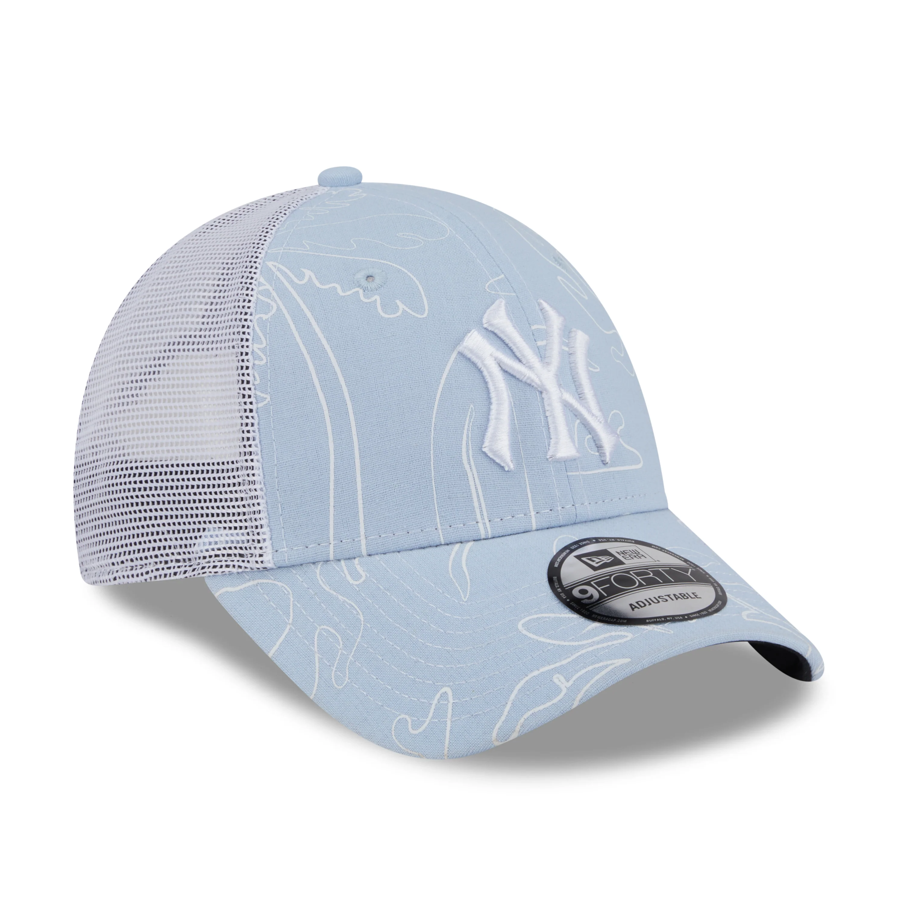 9FORTY Trucker New York Yankees Resort Soft Blue Adjustable - Image 3