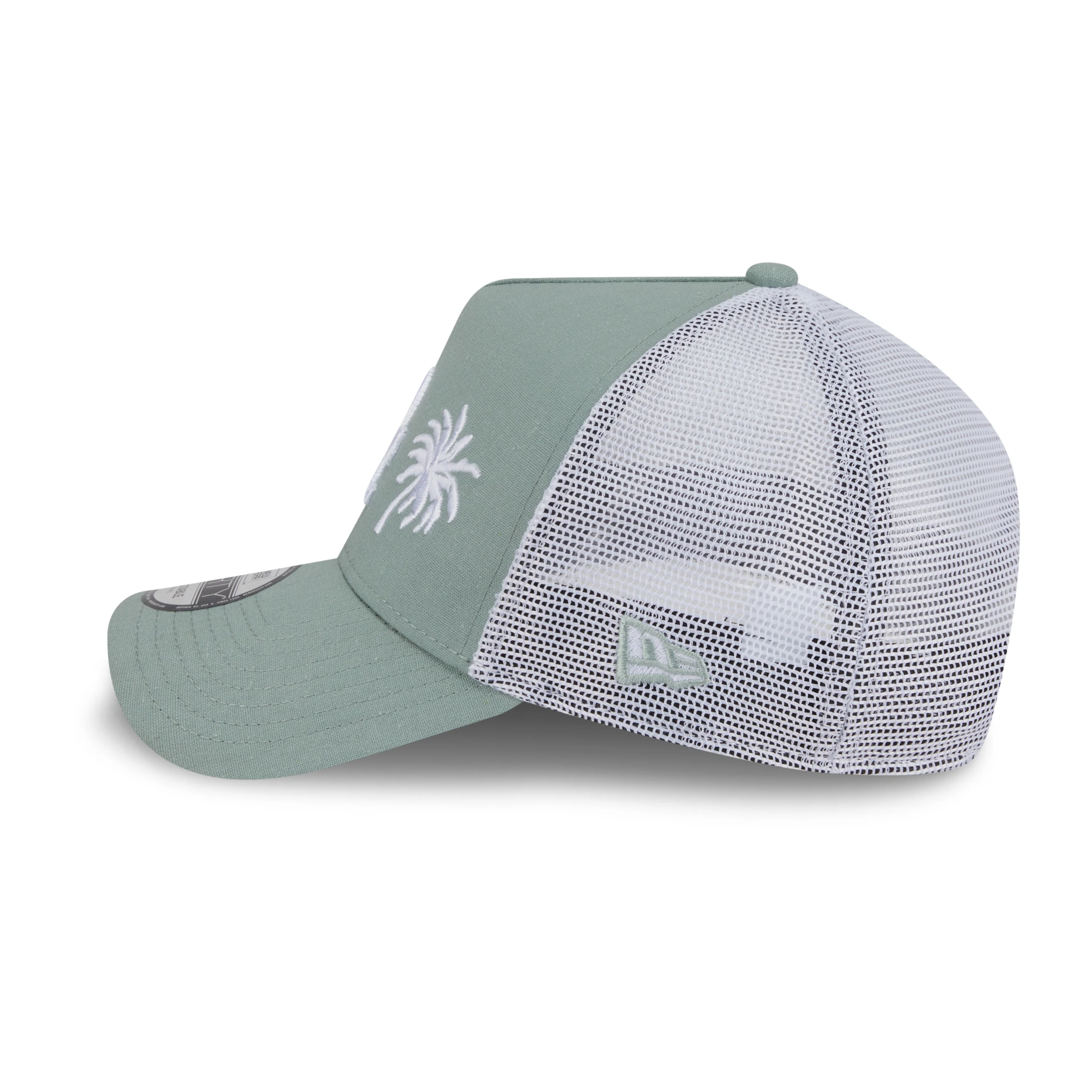 9FORTY A-Frame Trucker Los Angeles Dodgers Resort Everest Green Snapback - Image 5