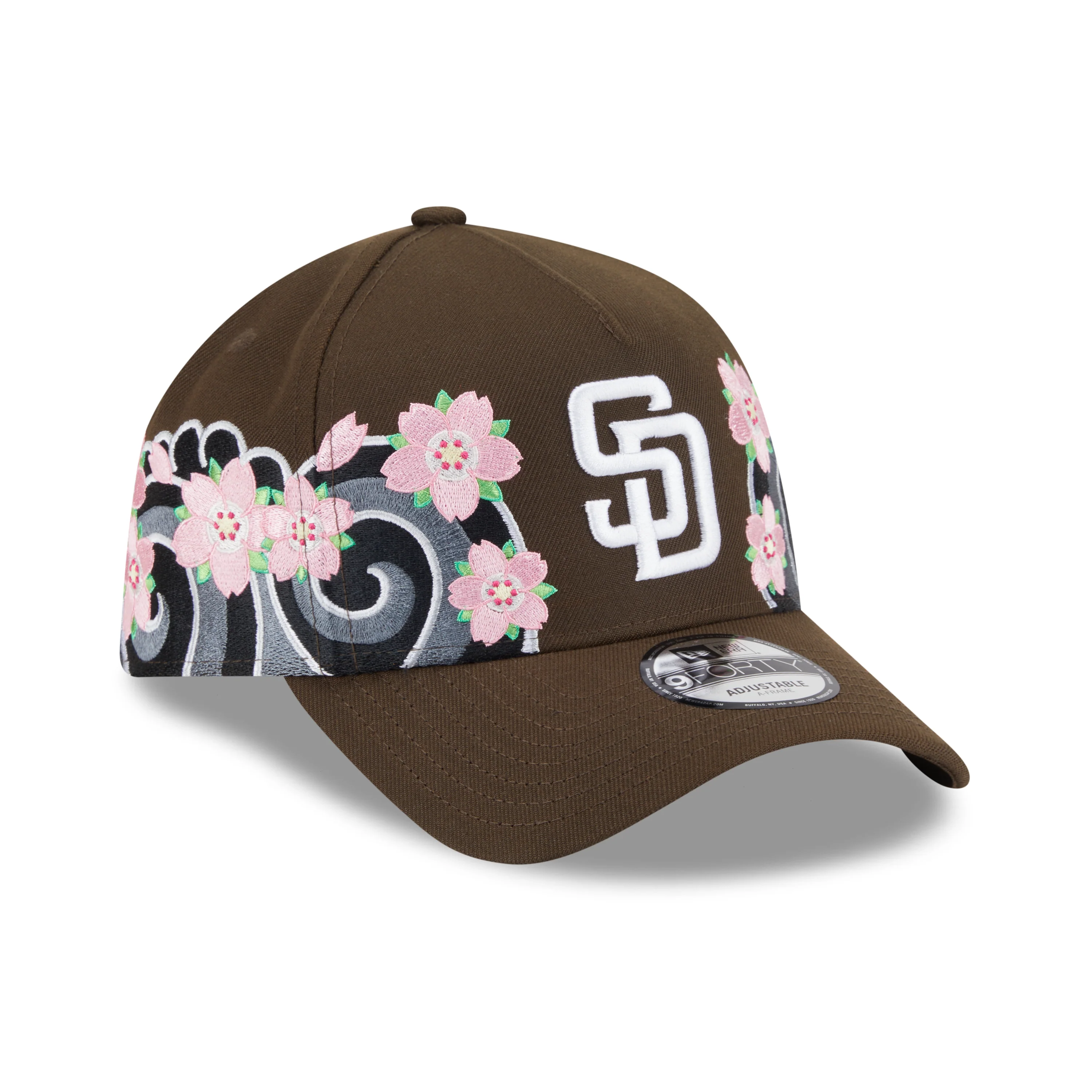 9FORTY A-Frame San Diego Padres Sakura Pack Walnut Adjustable - Image 3