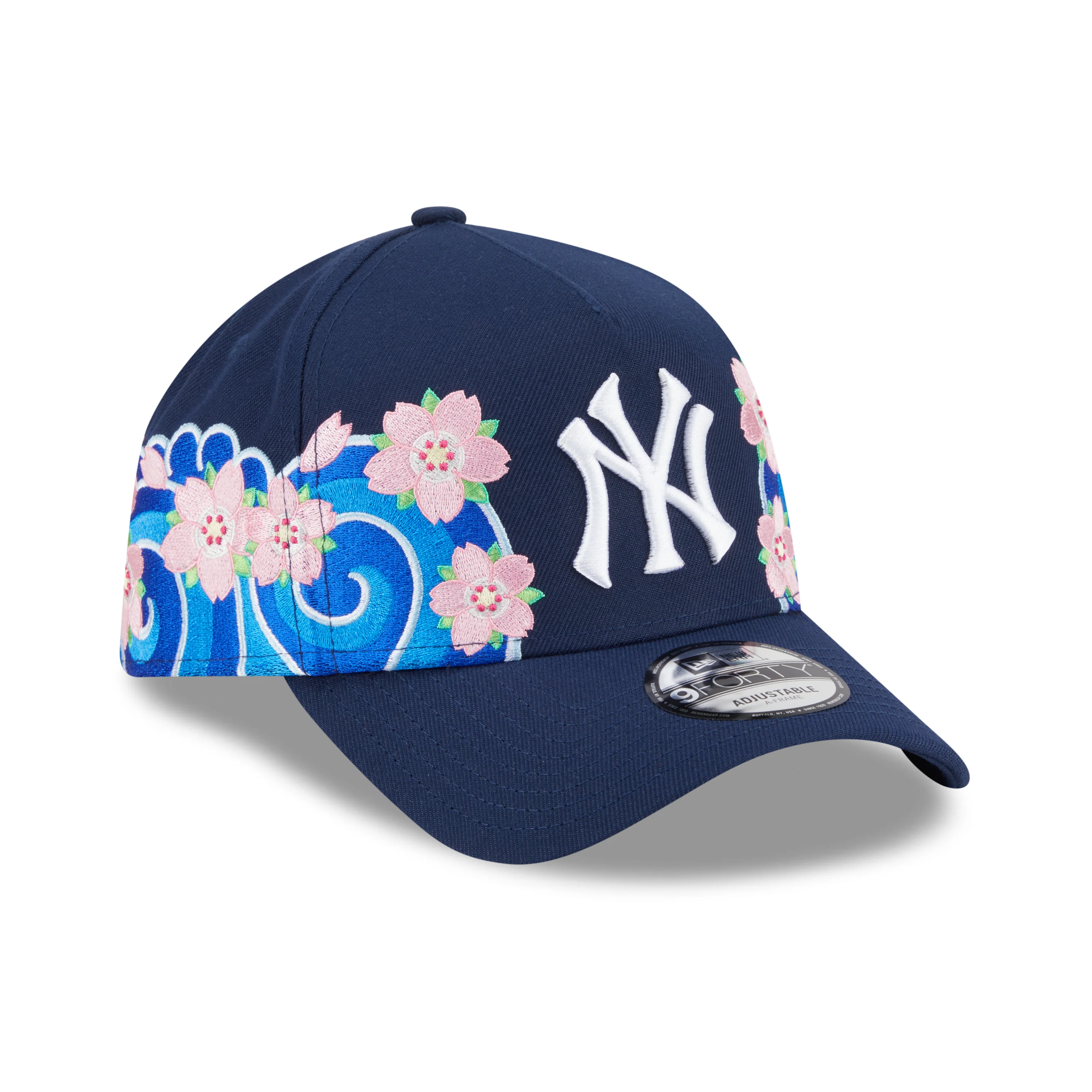 9FORTY A-Frame New York Yankees Sakura Pack Oceanside Blue Adjustable - Image 3