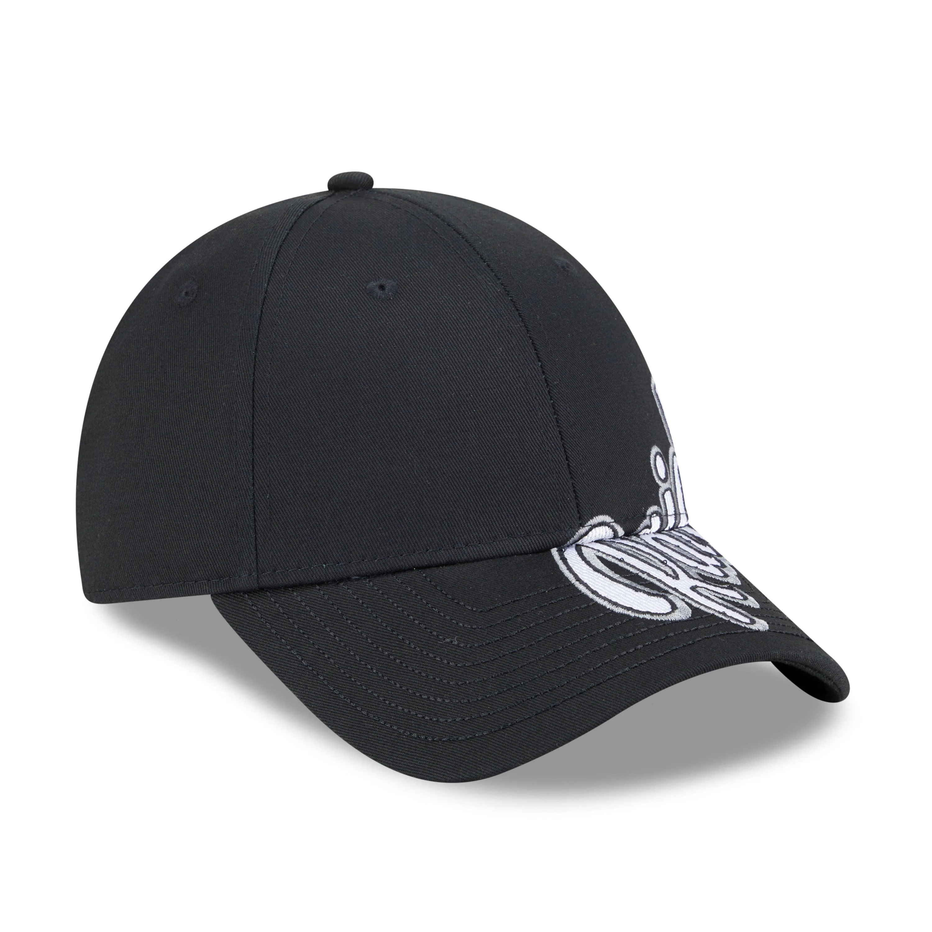 9FORTY Las Vegas Raiders Mix League Cross Panels Black Adjustable - Image 3