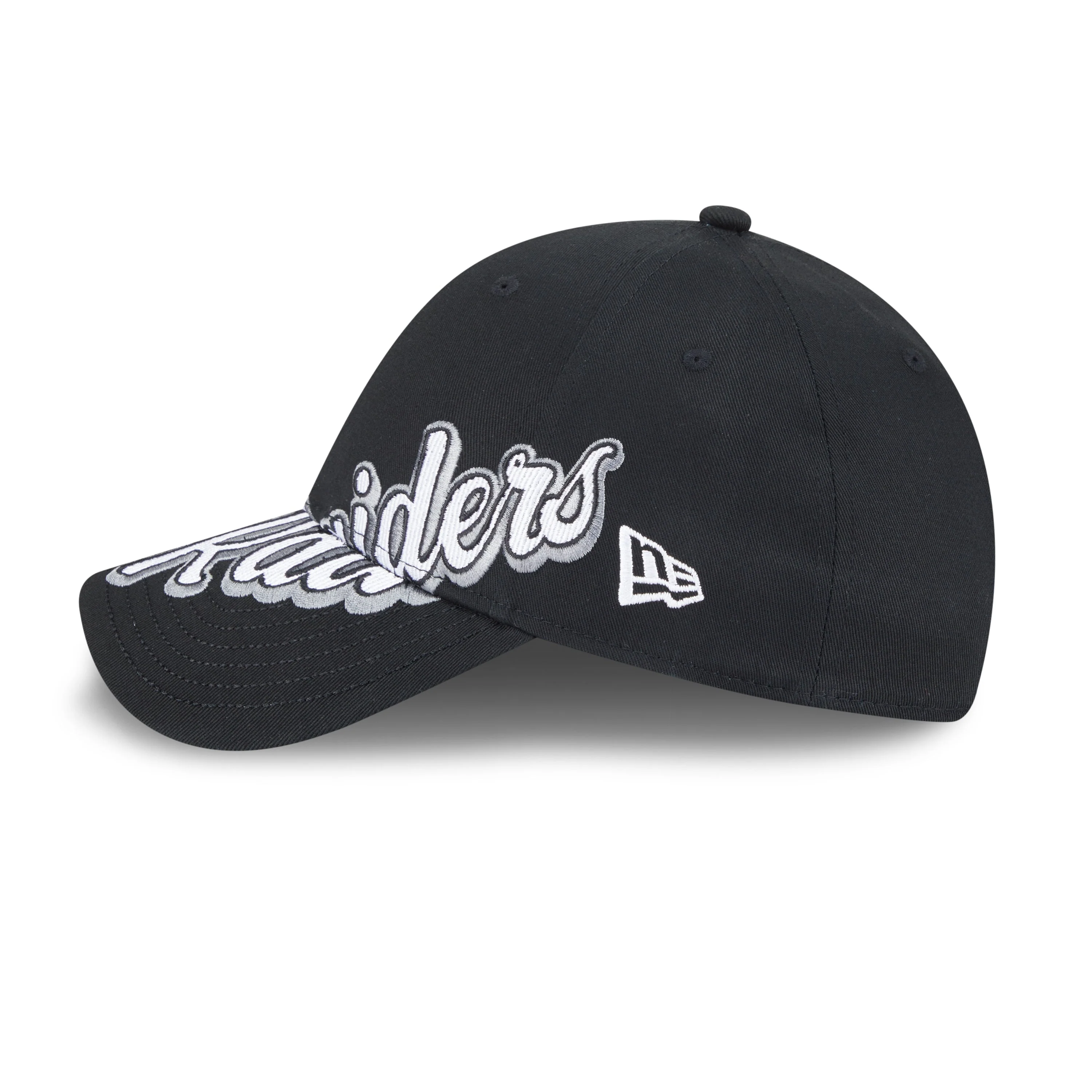 9FORTY Las Vegas Raiders Mix League Cross Panels Black Adjustable - Image 5