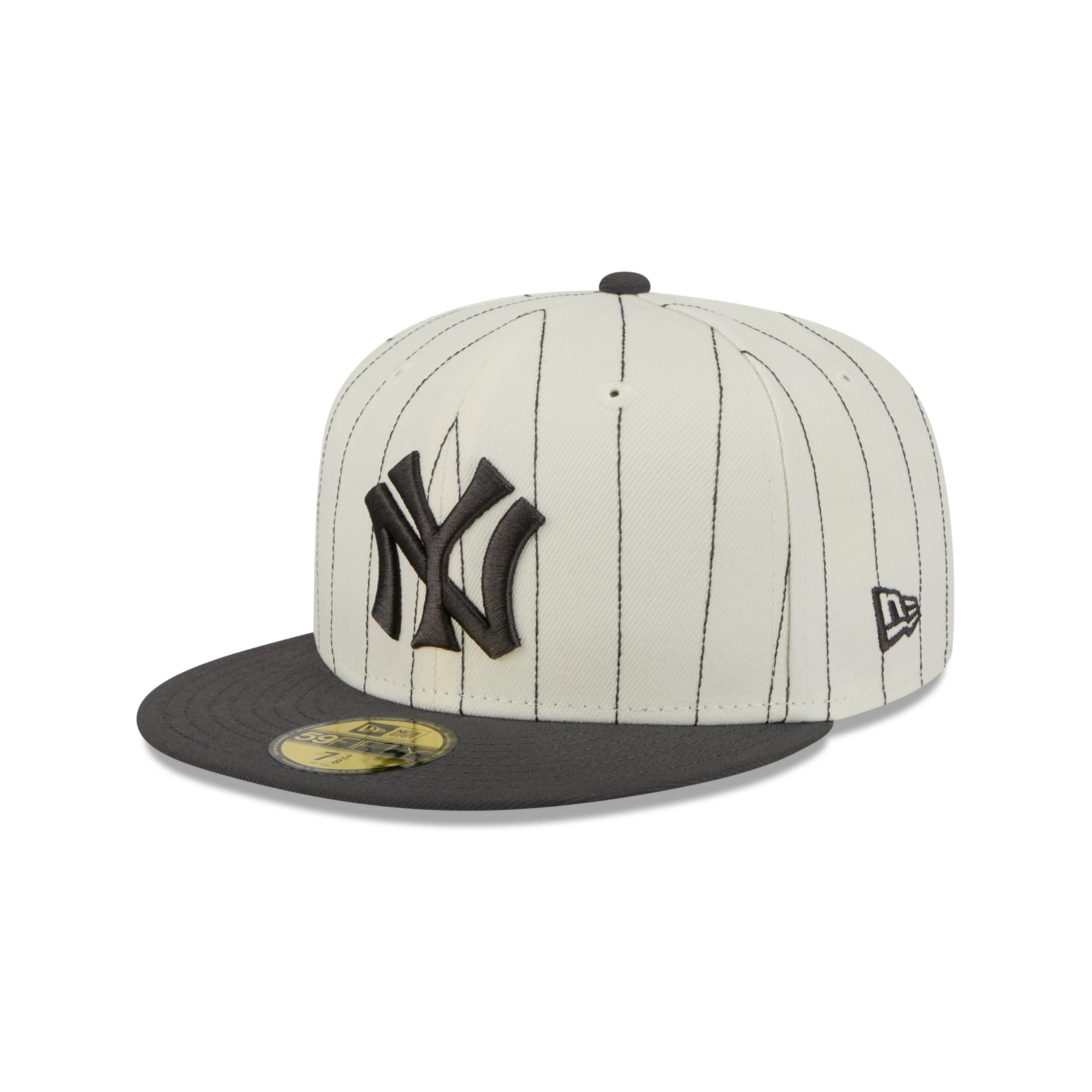 59FIFTY New York Yankees Stripes Chrome White Fitted - Image 3