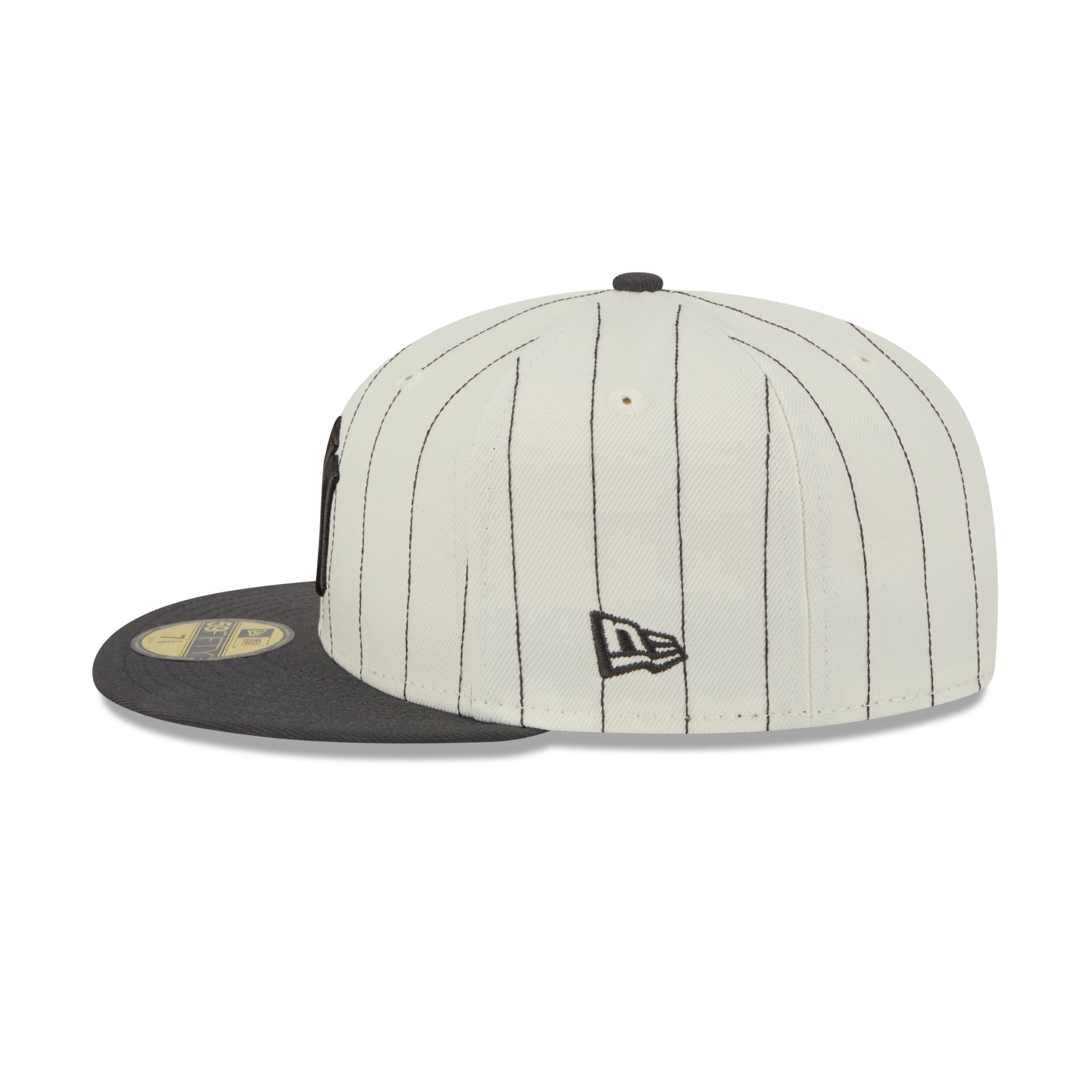 59FIFTY New York Yankees Stripes Chrome White Fitted - Image 6