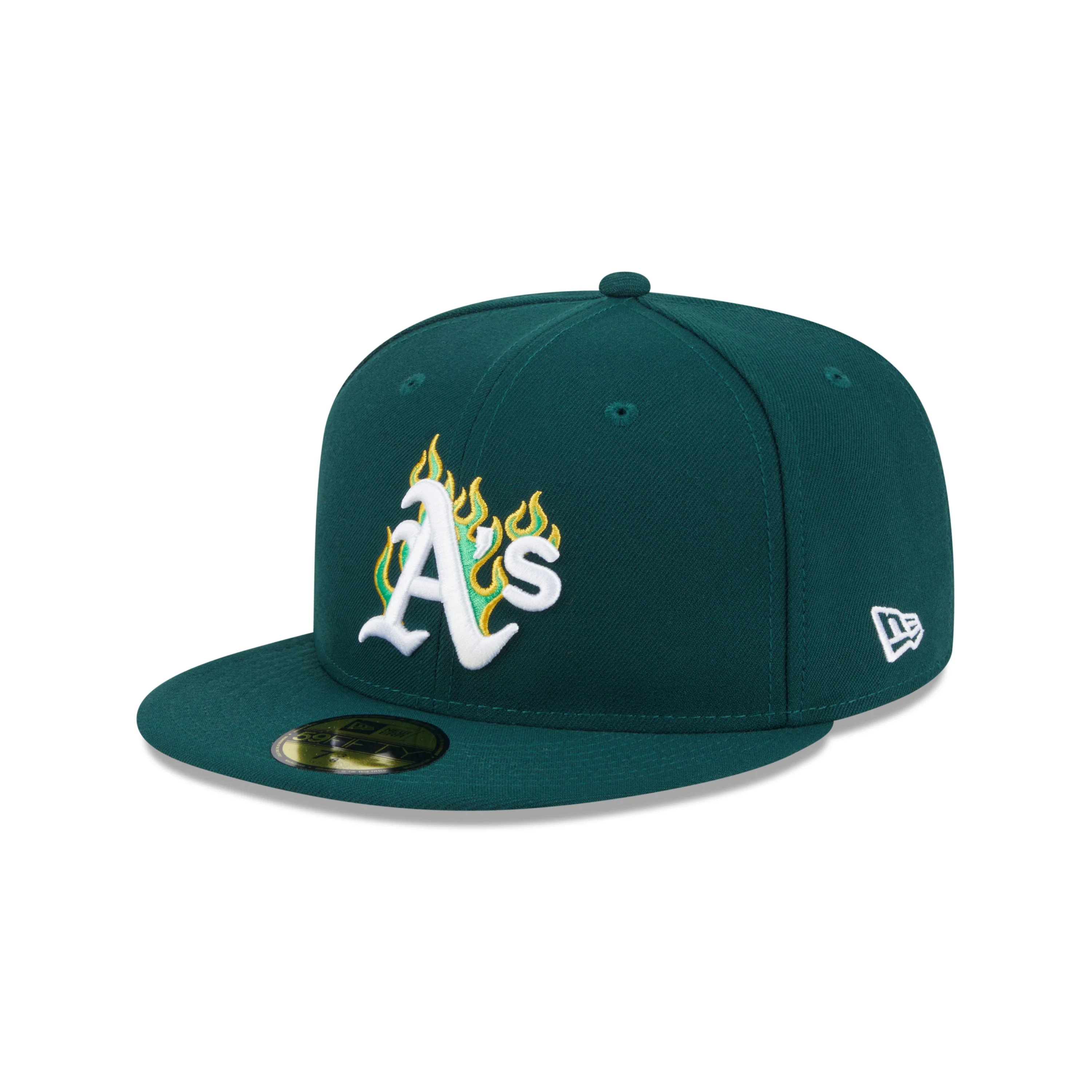 59FIFTY Oakland Athletics Fire Pack Dark Green Fitted - Image 3