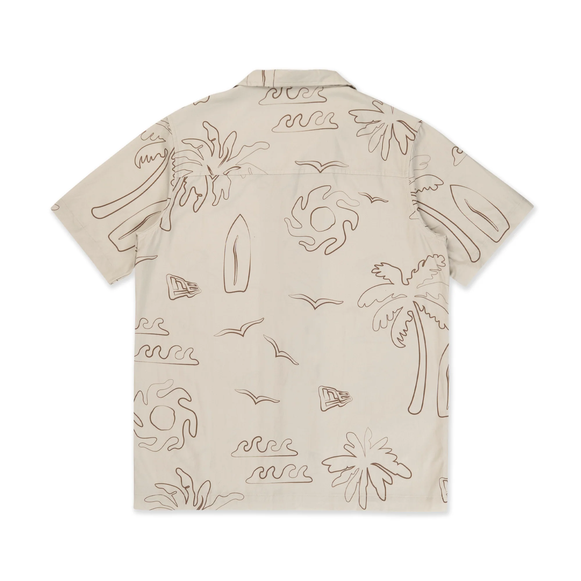 New Era Resort Vintage Stone Woven Shirt - Image 2