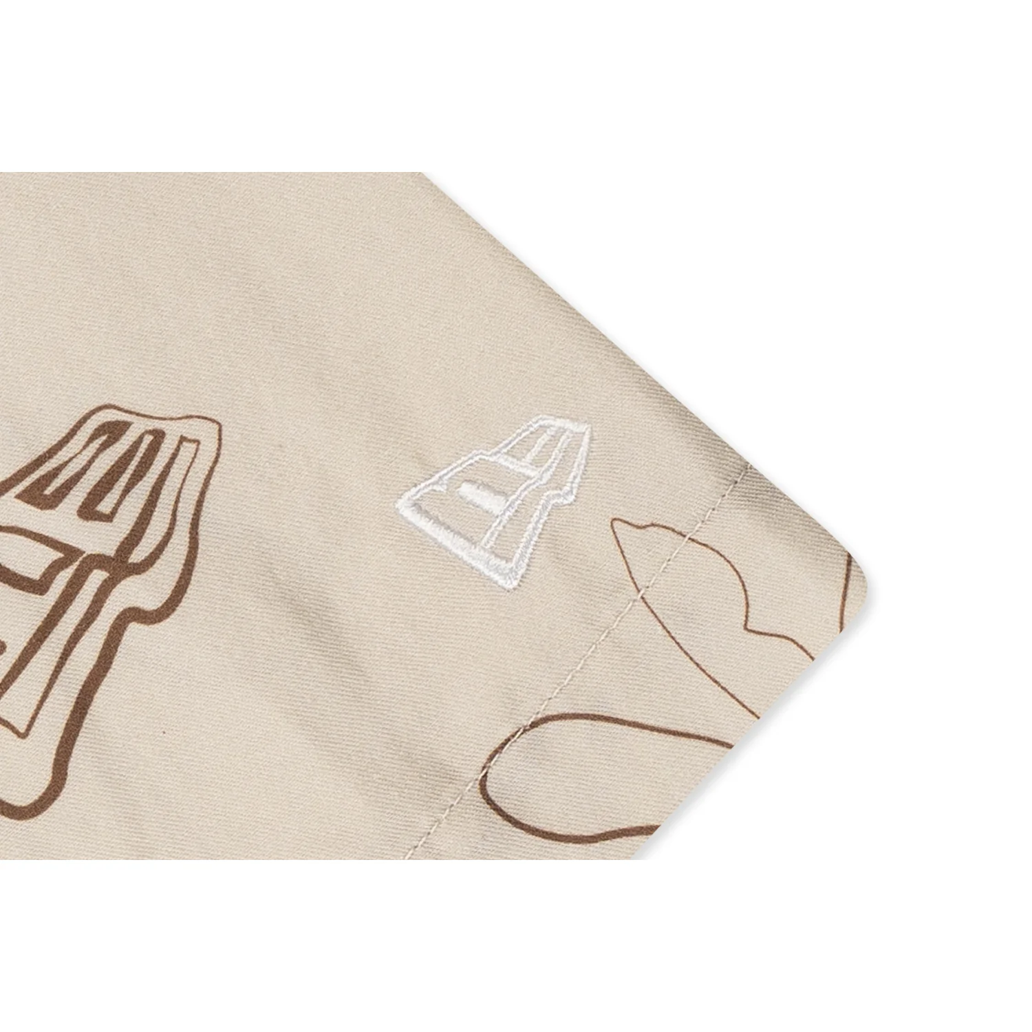 New Era Resort Vintage Stone Woven Shirt - Image 5