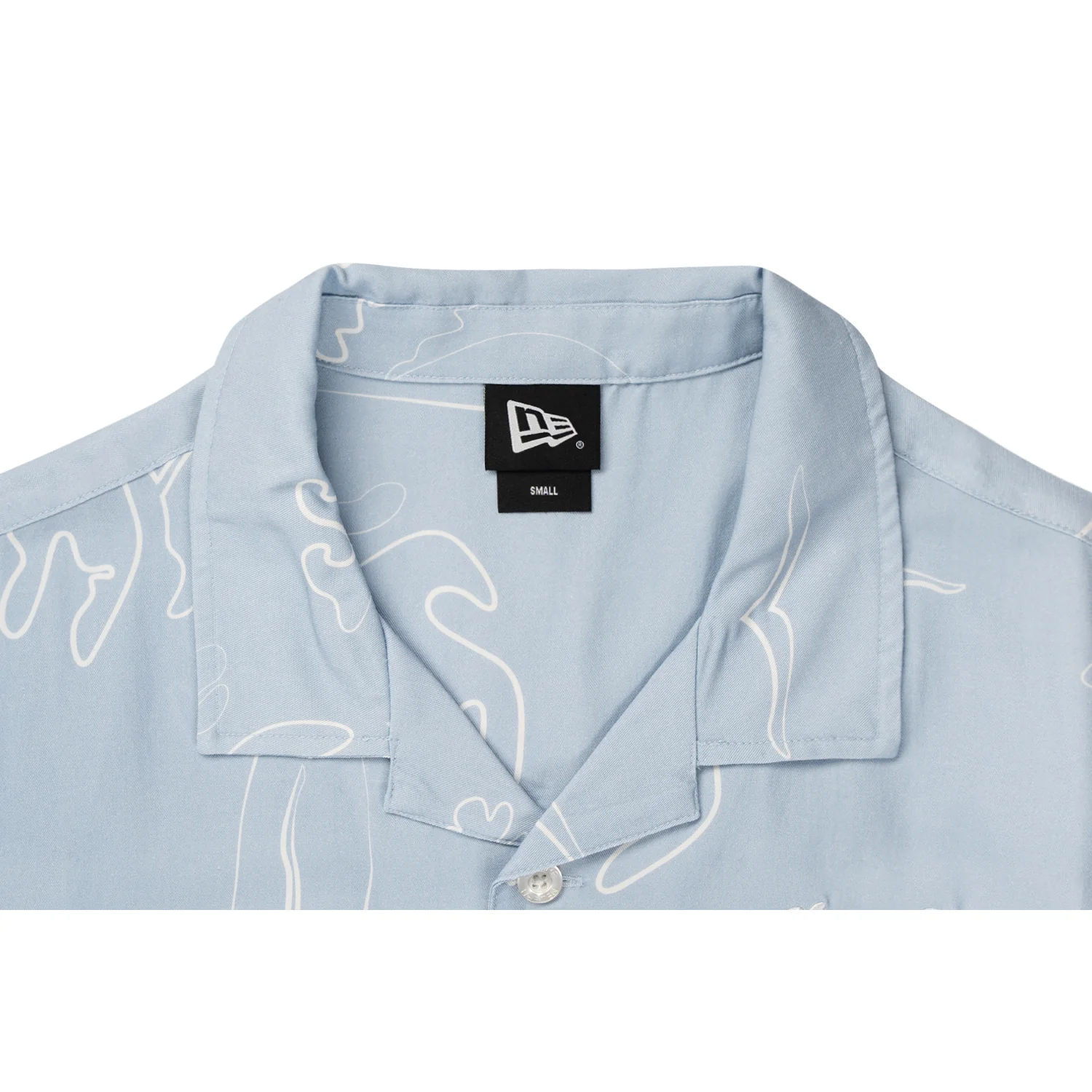 New Era Resort Soft Blue Woven Shirt - Image 3