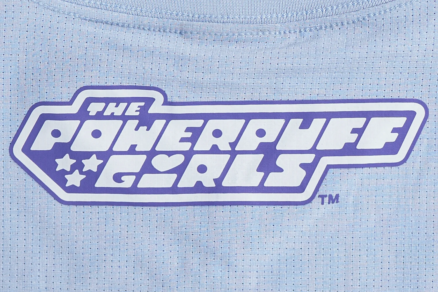New Era x The Powerpuff Girls Women Blue American Football Crop Jersey - Image 4