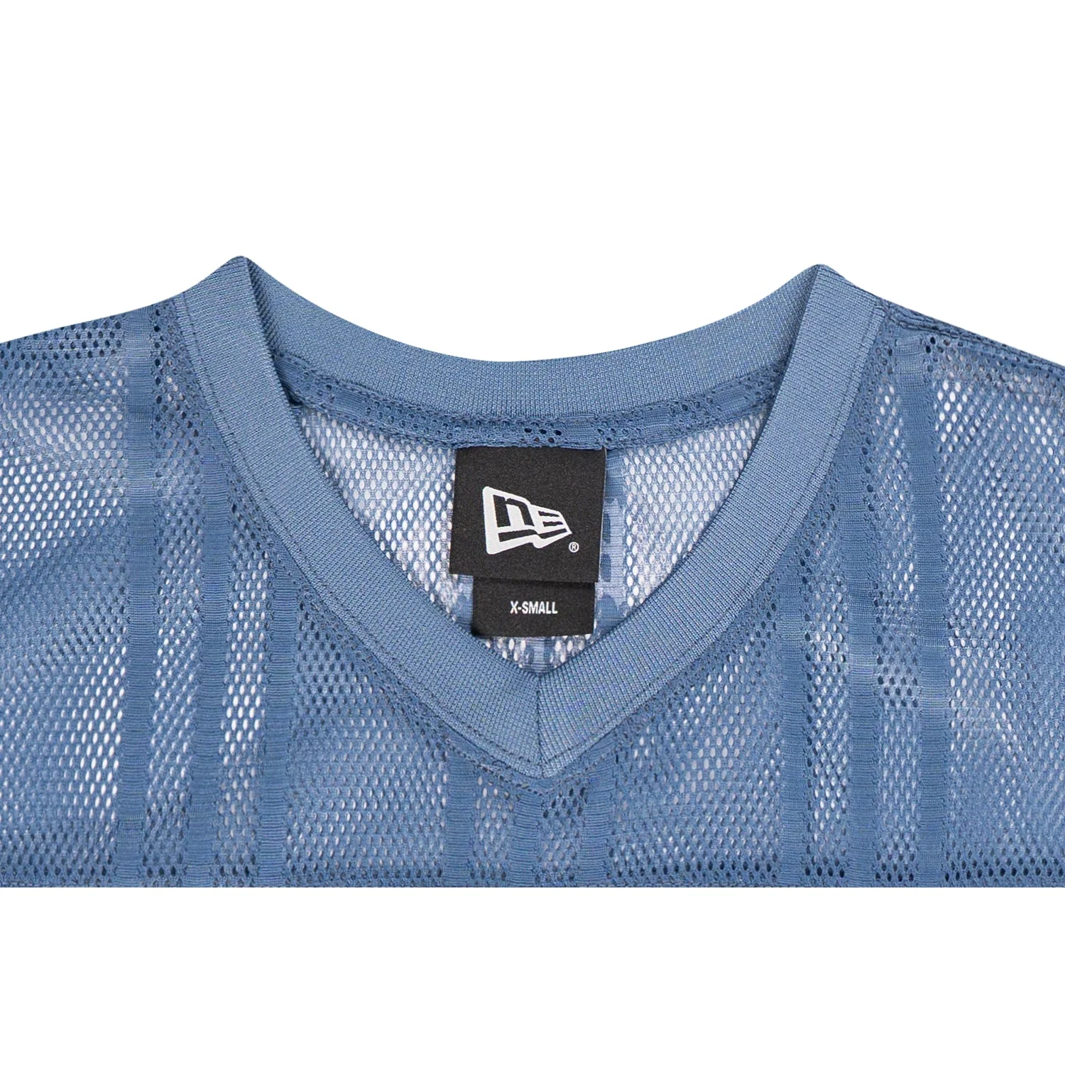 New Era Women 1920 Wordmark Street Archived Oceanside Blue American Football Crop Jersey - Image 3