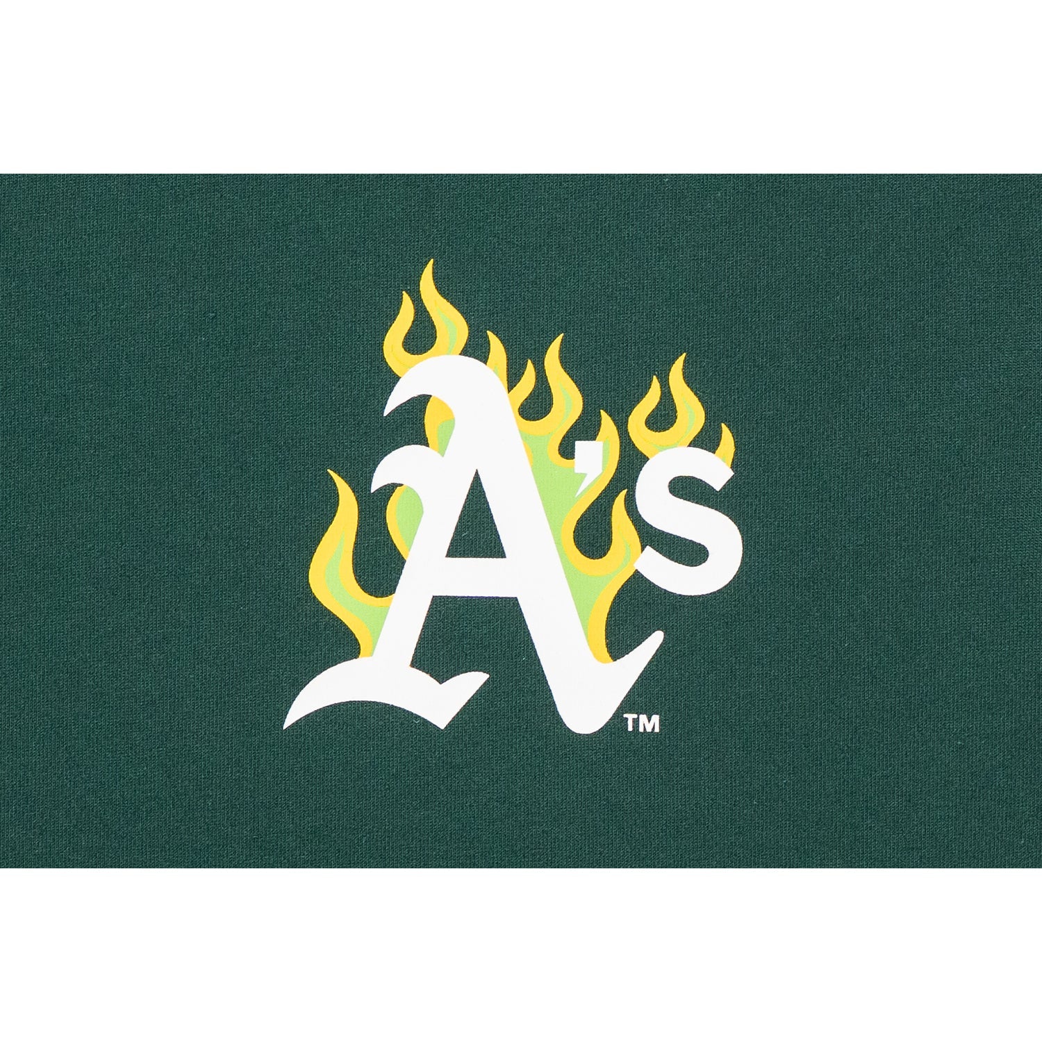 Oakland Athletics Fire Pack Dark Green Short Sleeve T-Shirt - Image 4