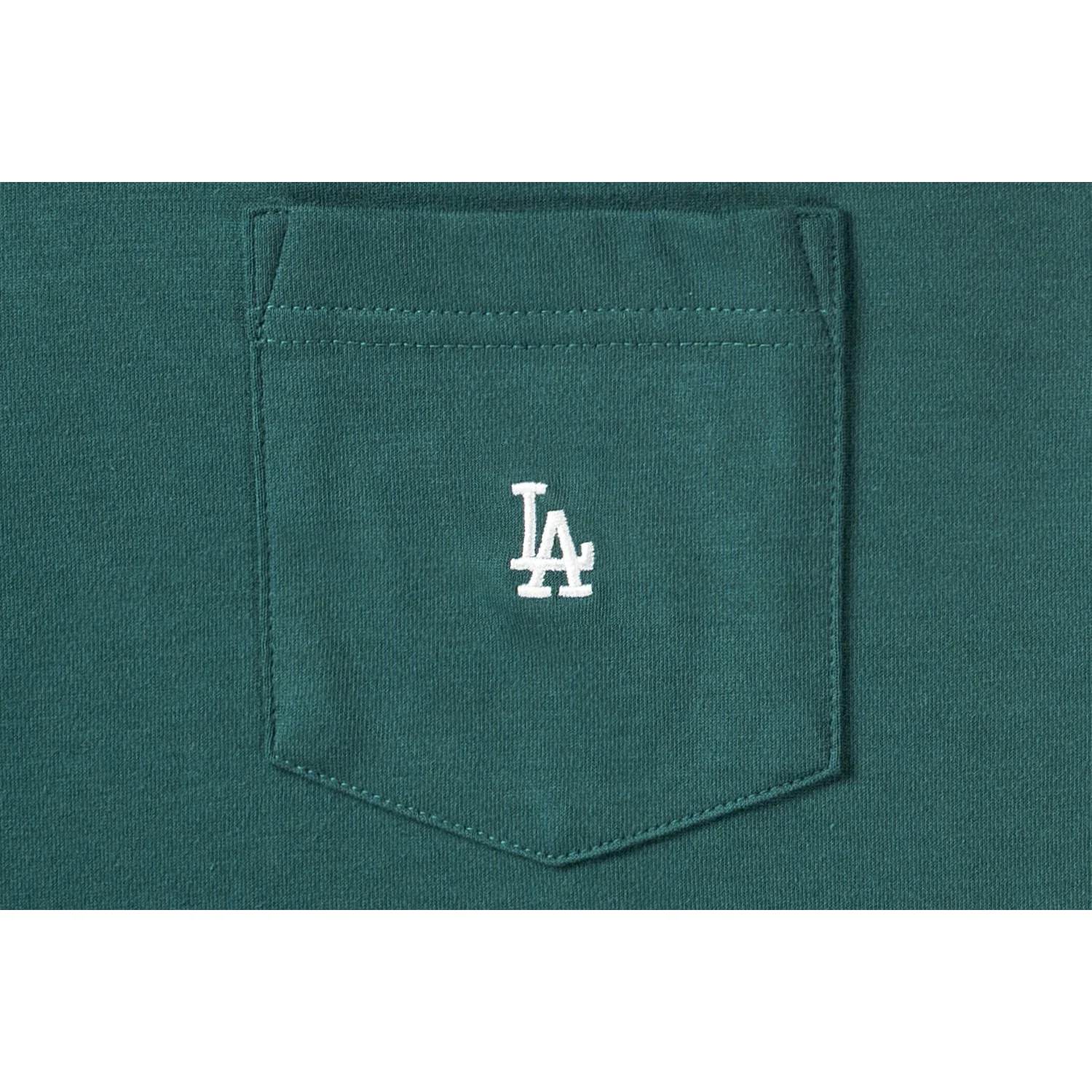 Los Angeles Dodgers Color Era Pine Needle Green Short Sleeve Pocket T-Shirt - Image 4