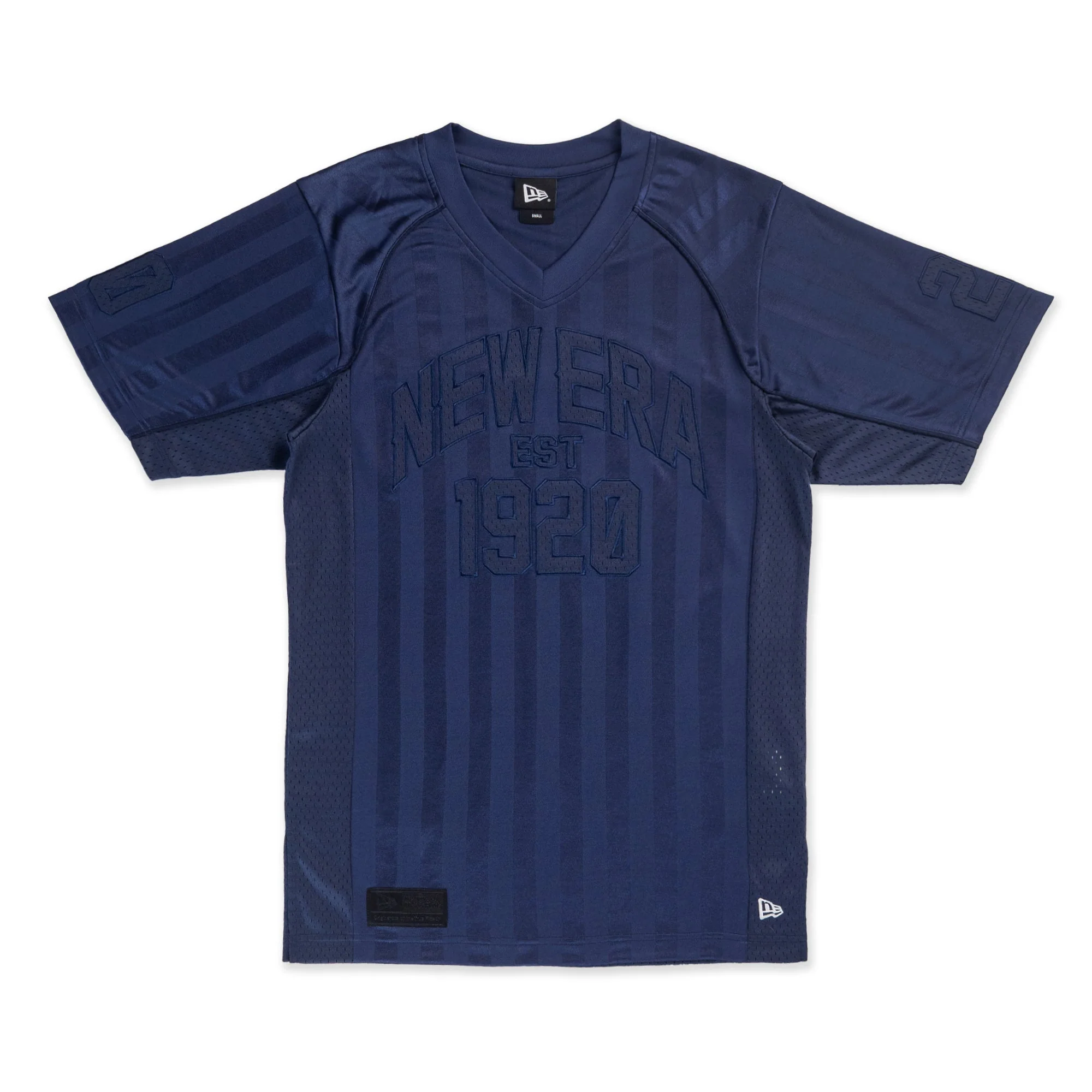 New Era 1920 Wordmark Street Archived Navy Short Sleeve American Football Jersey
