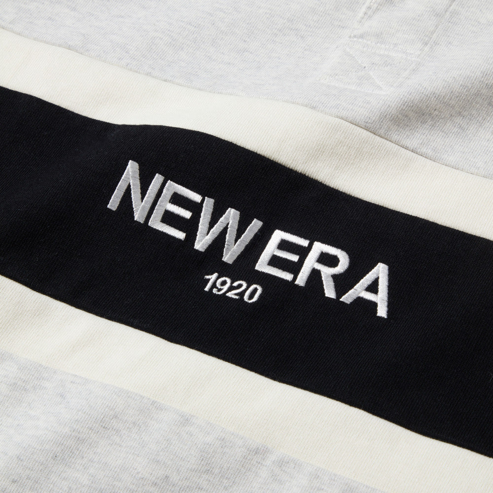 New Era Stripe Gray Oversized Short Sleeve Rugby Shirt - Image 5