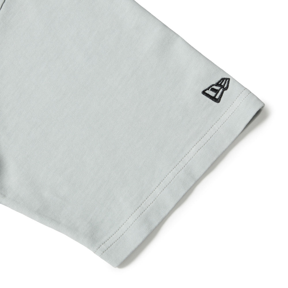 New Era Garment Dyed Box Logo Woven Patch Gray Short Sleeve T-Shirt - Image 4
