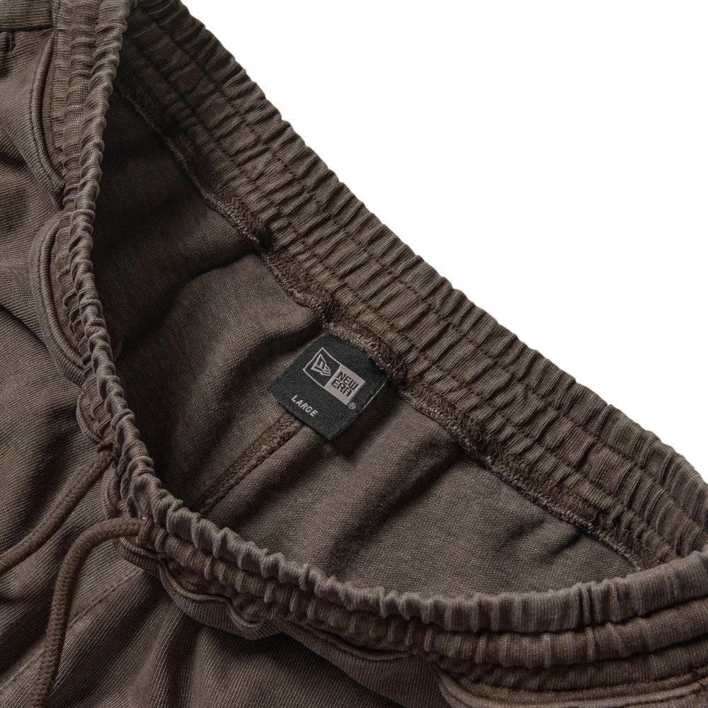 New Era Garment Dyed Heavyweight Cotton Brown Shorts - Image 3