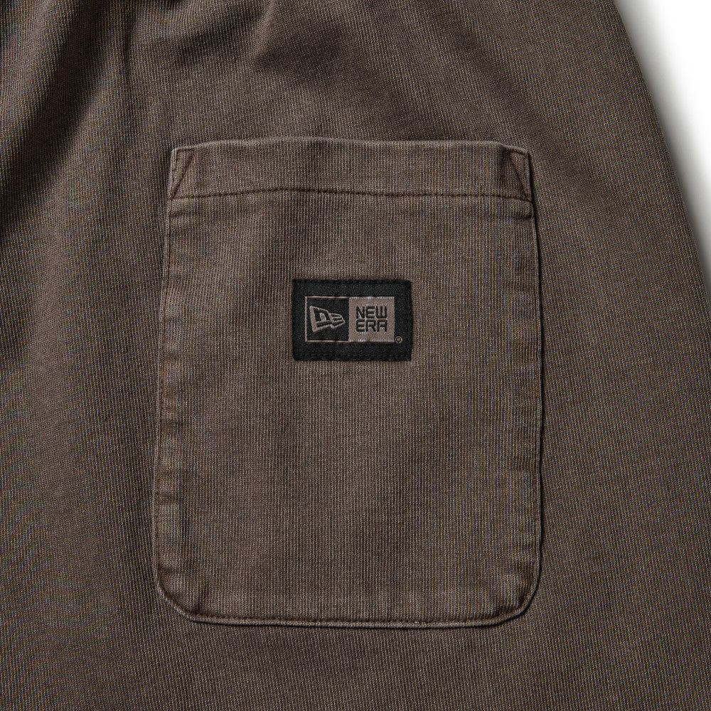 New Era Garment Dyed Heavyweight Cotton Brown Shorts - Image 6