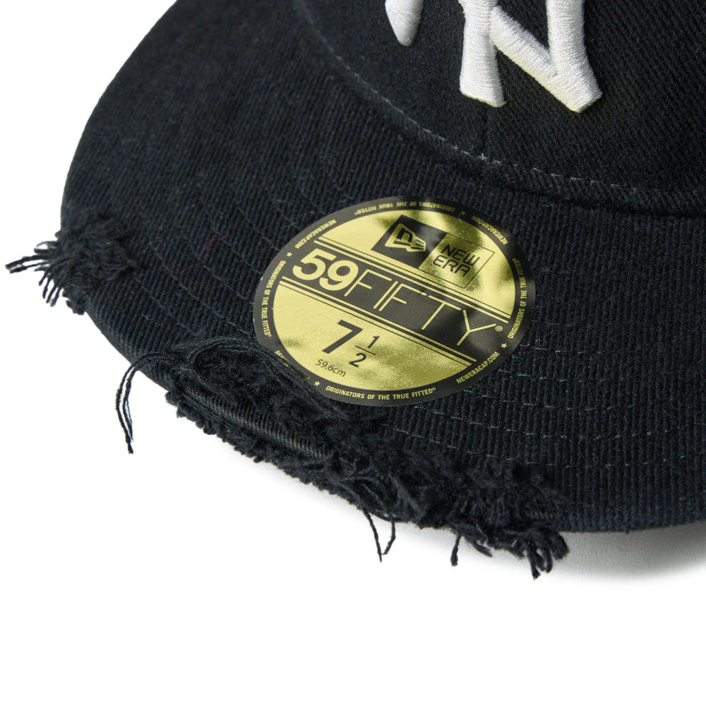 59FIFTY New York Yankees Damaged Twill Black Fitted - Image 8