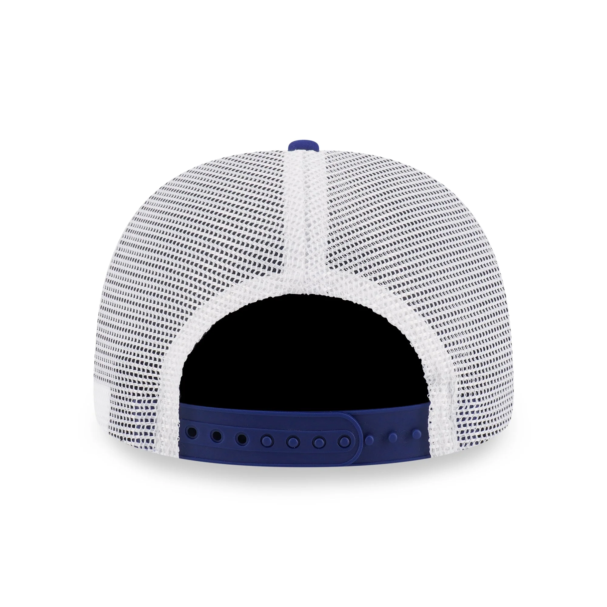 9SEVENTY Trucker Los Angeles Dodgers 2-Tone Dark Royal Visor Gray Stretch Snapback - Image 3