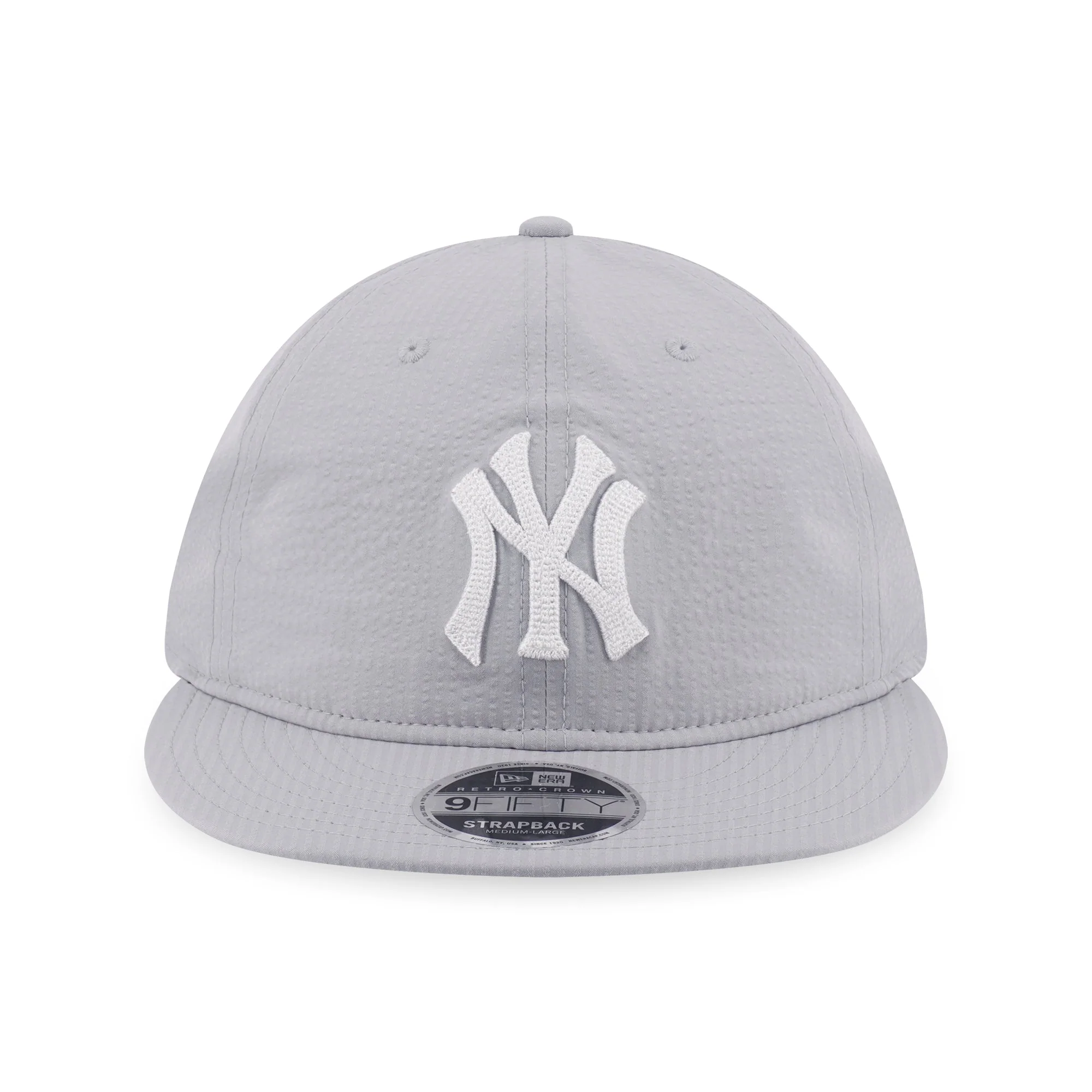 9FIFTY Retro Crown New York Yankees RC Seersucker Gray Adjustable - Image 2