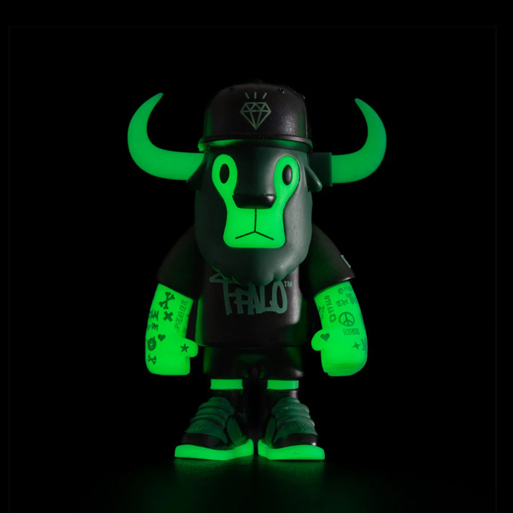 New Era 59FIFTY Day Glow-in-the-Dark FFALO Mini Buffalo Figurine 7cm - Image 2