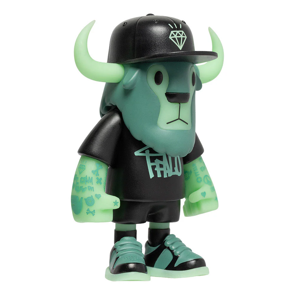 New Era 59FIFTY Day Glow-in-the-Dark FFALO Mini Buffalo Figurine 7cm - Image 5