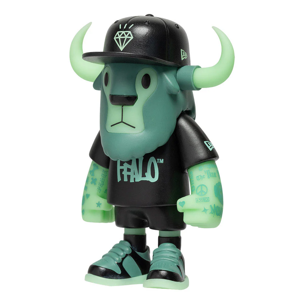 New Era 59FIFTY Day Glow-in-the-Dark FFALO Mini Buffalo Figurine 7cm - Image 7