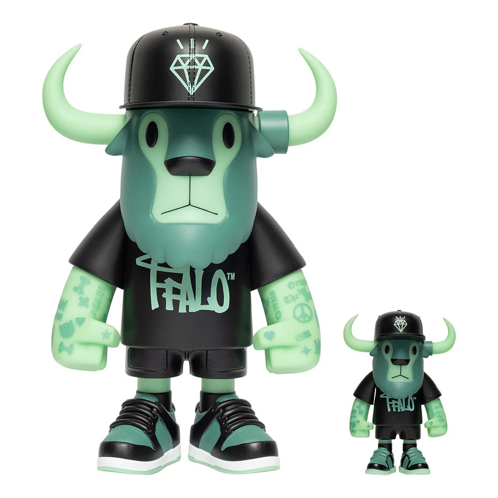 New Era 59FIFTY Day Glow-in-the-Dark FFALO Buffalo Figurine 20cm - Image 10