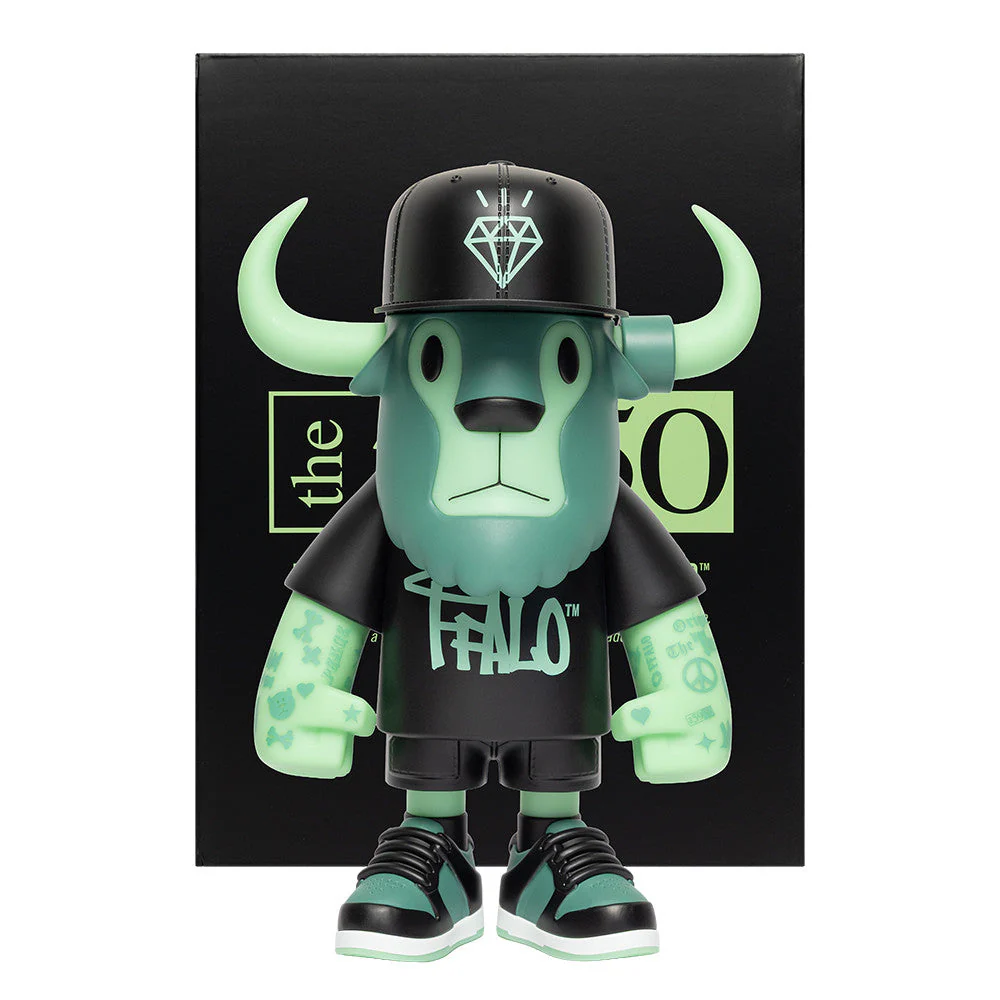 New Era 59FIFTY Day Glow-in-the-Dark FFALO Buffalo Figurine 20cm - Image 11
