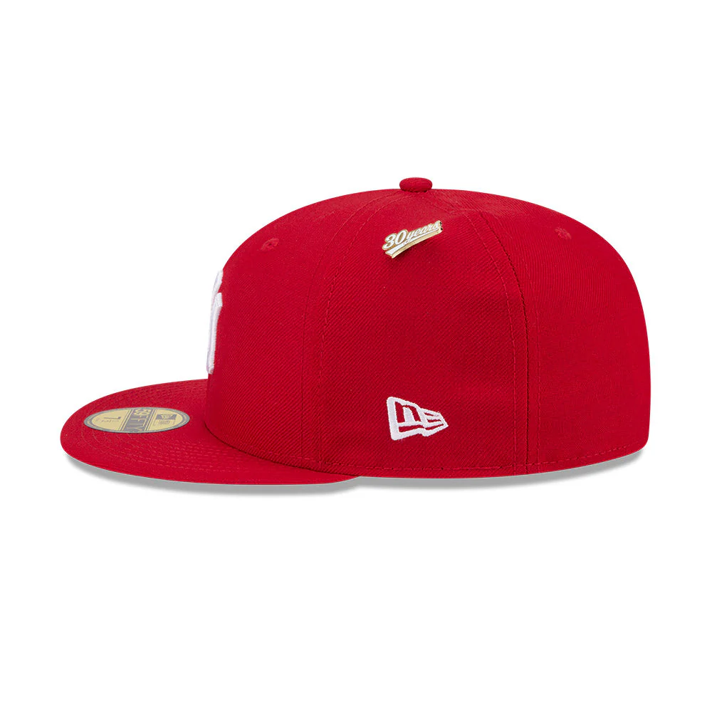 59FIFTY Spike Lee x New York Yankees x 30th Anniversary Wool Red Fitted - Image 6