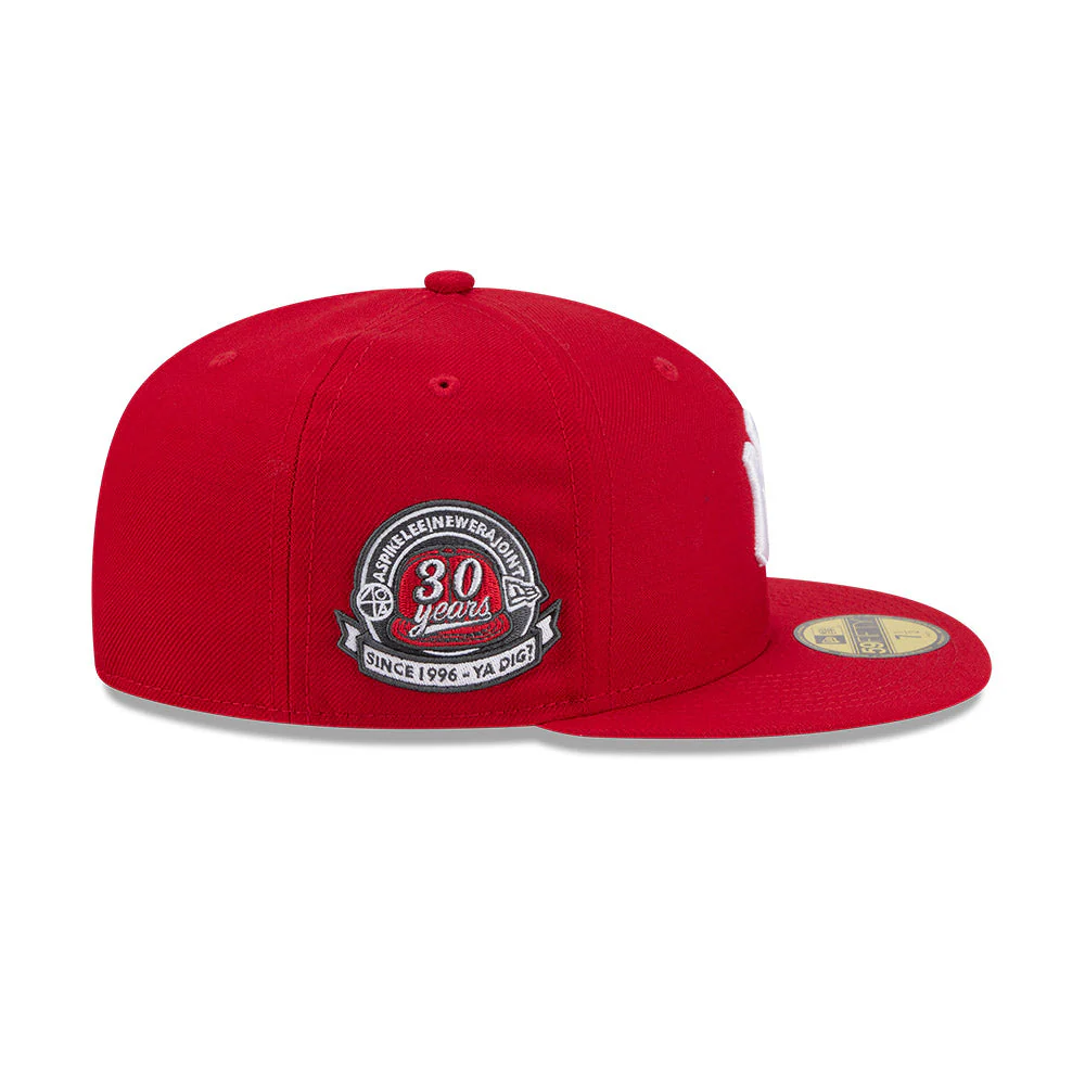 59FIFTY Spike Lee x New York Yankees x 30th Anniversary Wool Red Fitted - Image 7