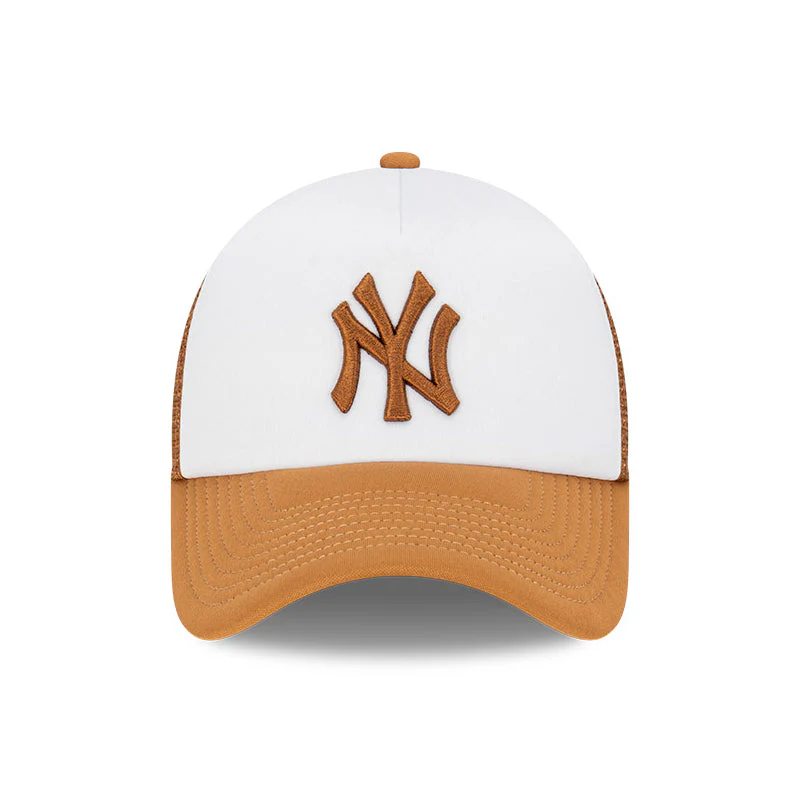 9FORTY A-Frame Trucker New York Yankees Earthtones Toasted Peanut Snapback - Image 2