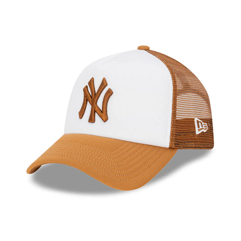 9FORTY A-Frame Trucker New York Yankees Earthtones Toasted Peanut Snapback - Image 3