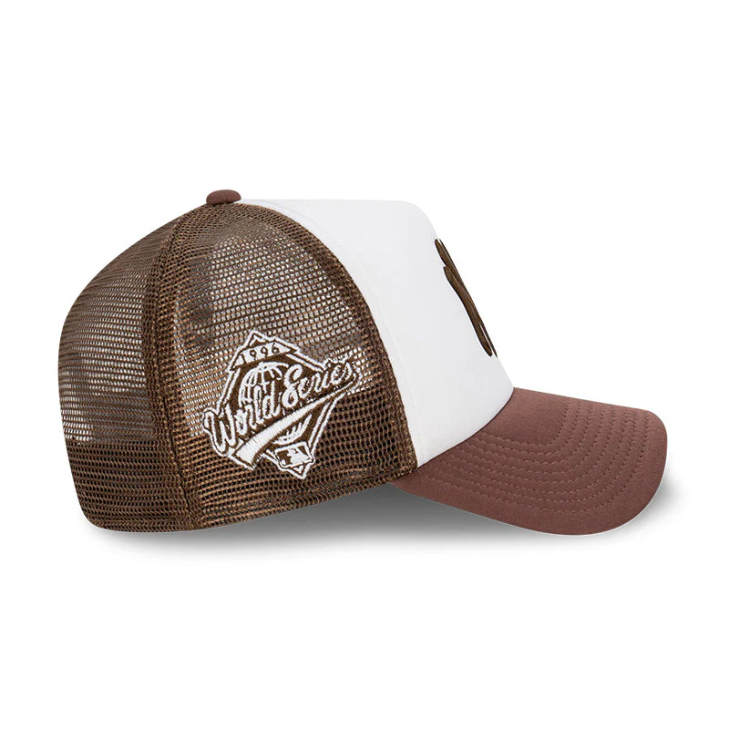 9FORTY A-Frame Trucker New York Yankees Earthtones Walnut Snapback - Image 5