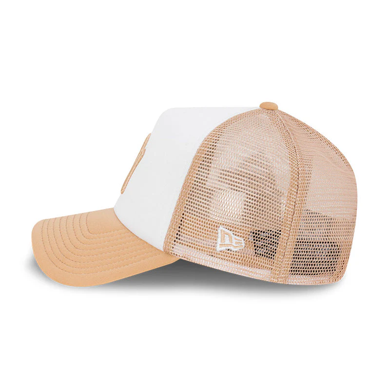 9FORTY A-Frame Trucker New York Yankees Earthtones Camel Snapback - Image 6