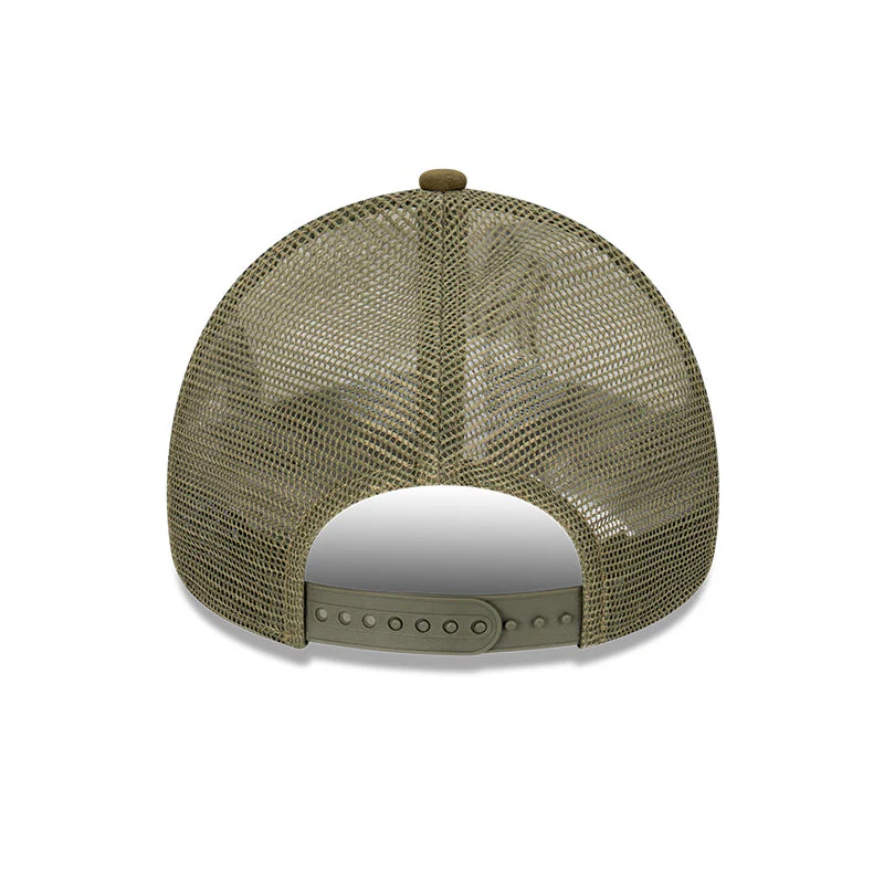9FORTY A-Frame Trucker New York Yankees Earthtones Olive Snapback - Image 4
