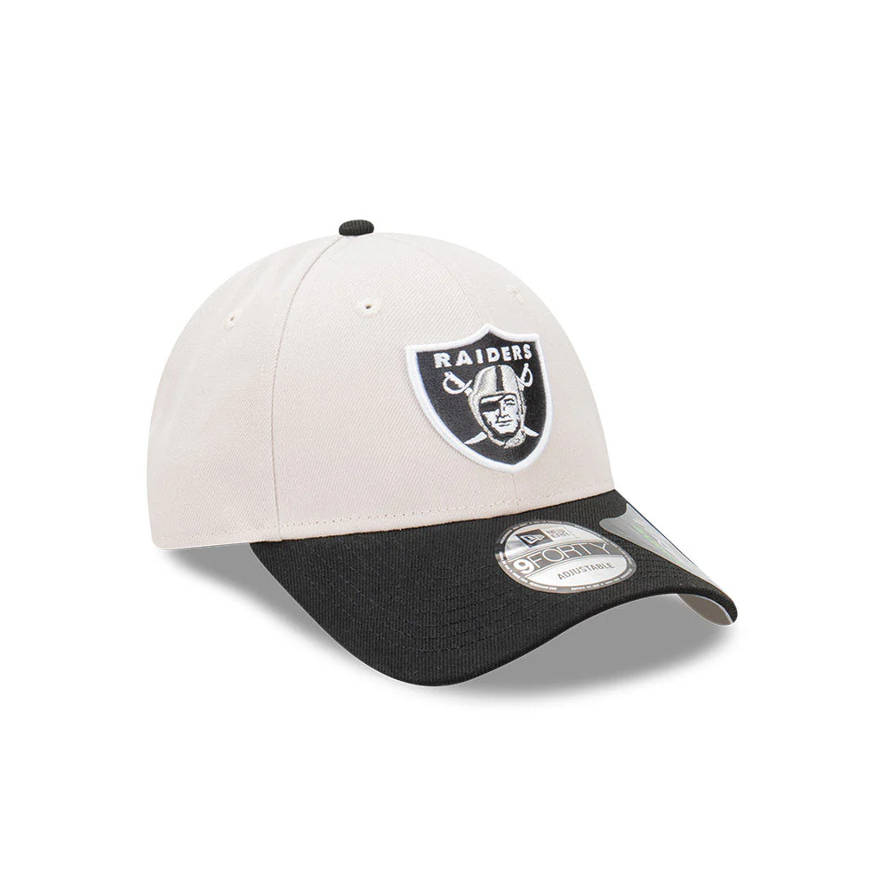 9FORTY Las Vegas Raiders 2-Tone Stone Repreve Black Visor Stone Adjustable - Image 3