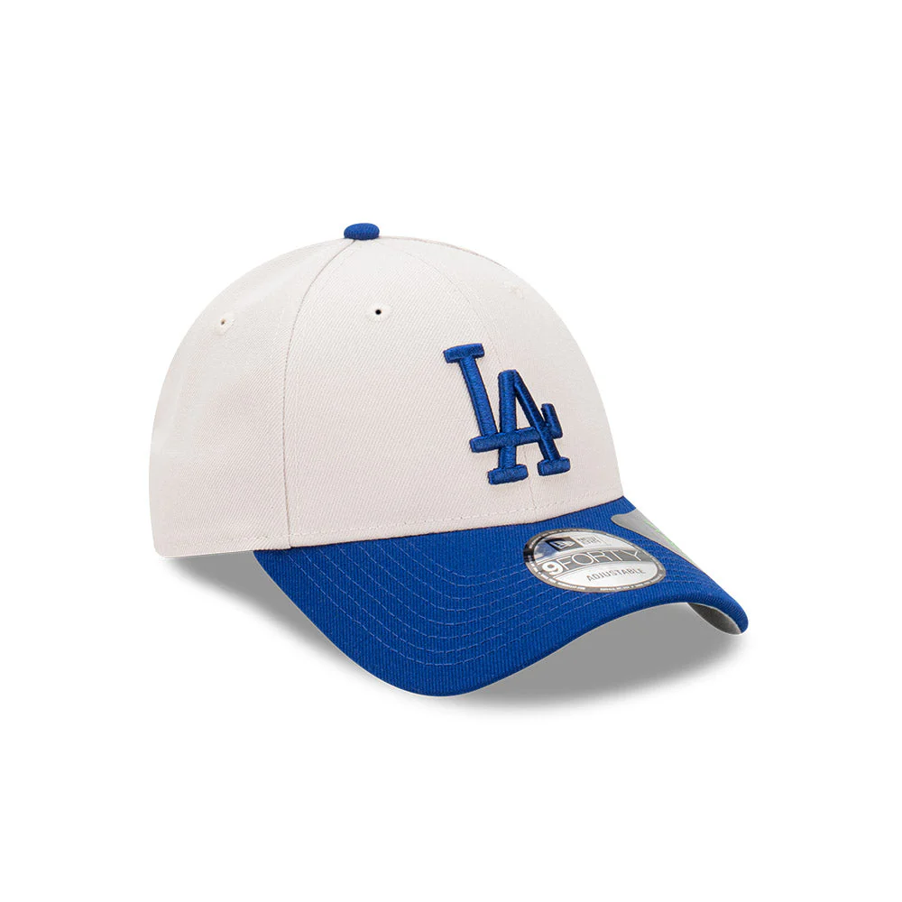 9FORTY Los Angeles Dodgers 2-Tone Stone Repreve Dark Royal Visor Stone Adjustable - Image 3