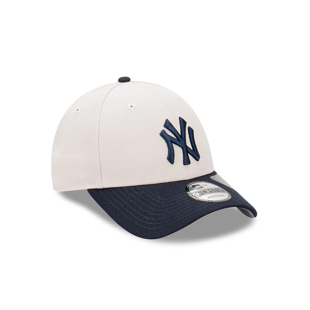 9FORTY New York Yankees 2-Tone Stone Repreve Navy Visor Stone Snapback - Image 3