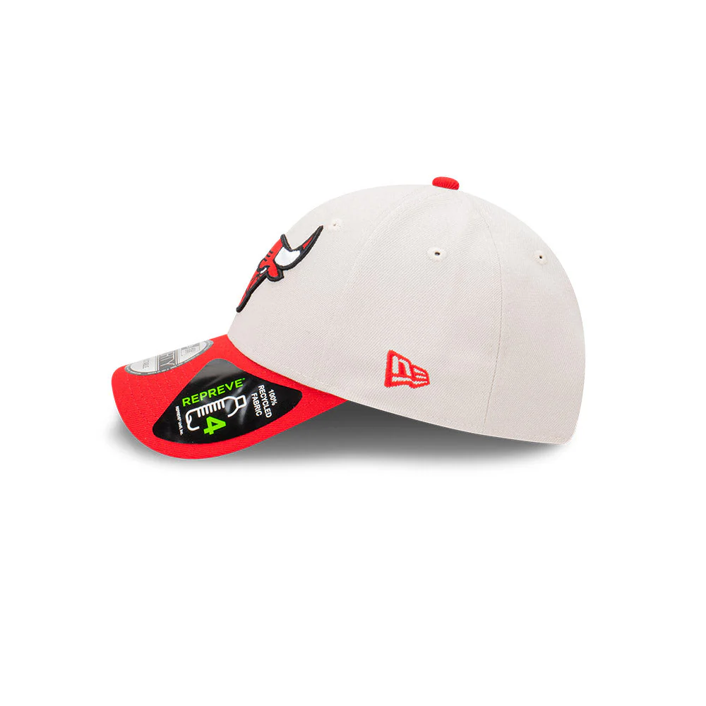 9FORTY Chicago Bulls 2-Tone Stone Repreve Scarlet Visor Stone Adjustable - Image 5