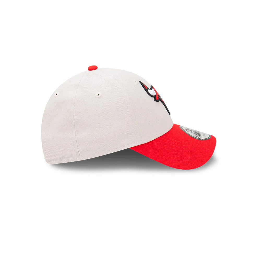 9FORTY Chicago Bulls 2-Tone Stone Repreve Scarlet Visor Stone Adjustable - Image 6