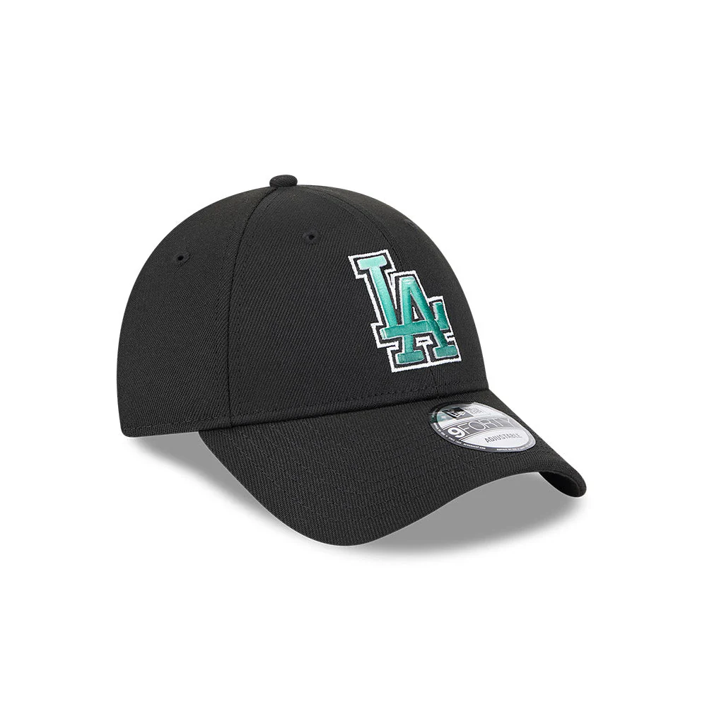 9FORTY Los Angeles Dodgers Emerald Blend Repreve Black Snapback - Image 3