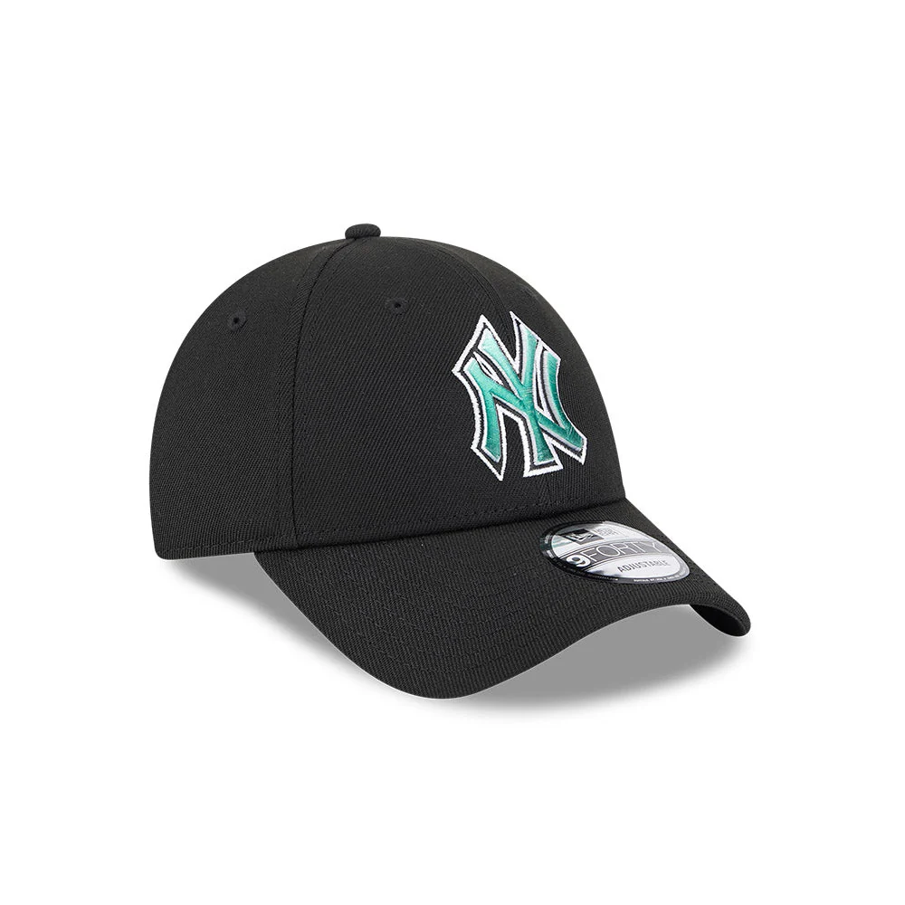 9FORTY New York Yankees Emerald Blend Repreve Black Snapback - Image 3