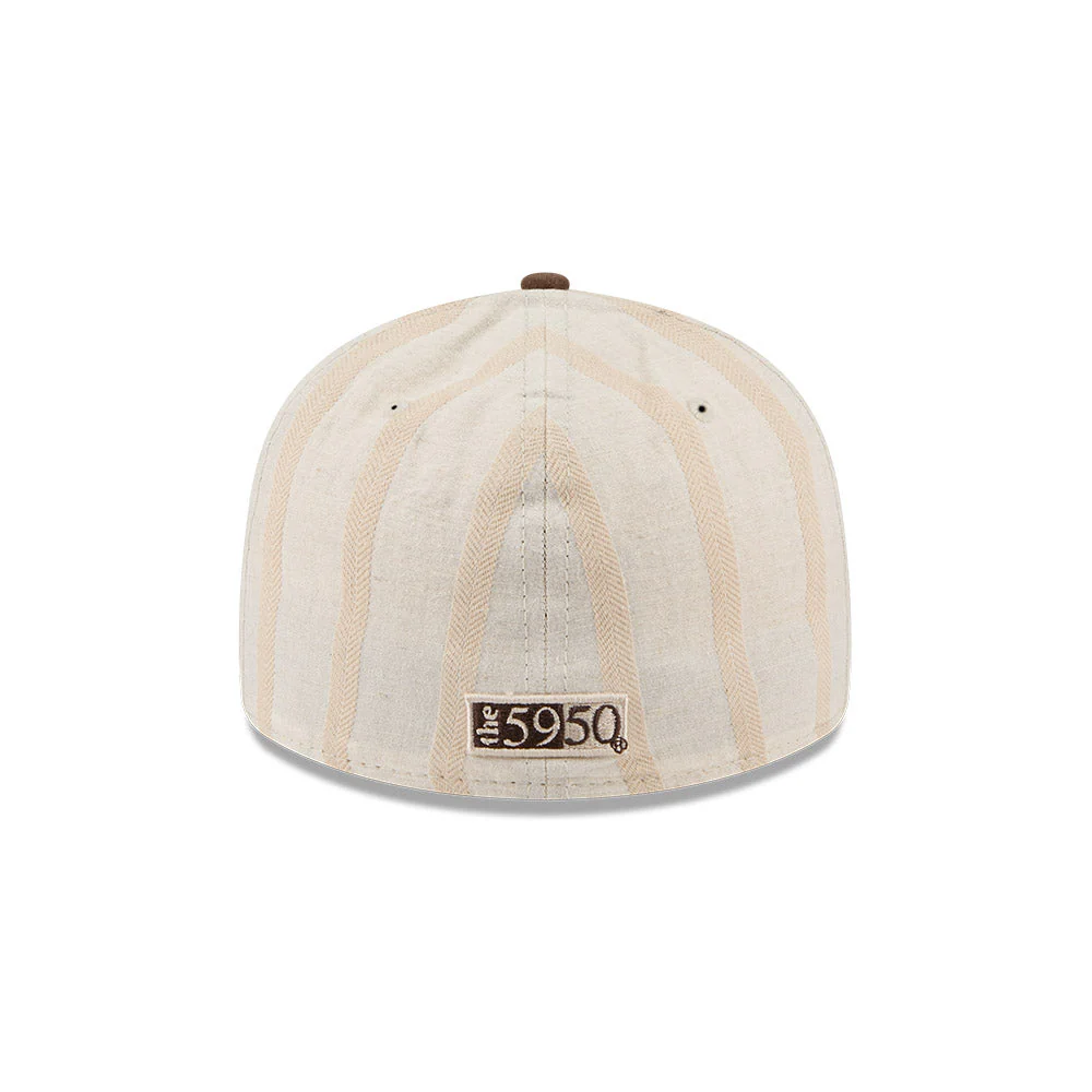 59FIFTY Low Profile 59FIFTY® Day Vintage Stripe Linen Beige Fitted - Image 4